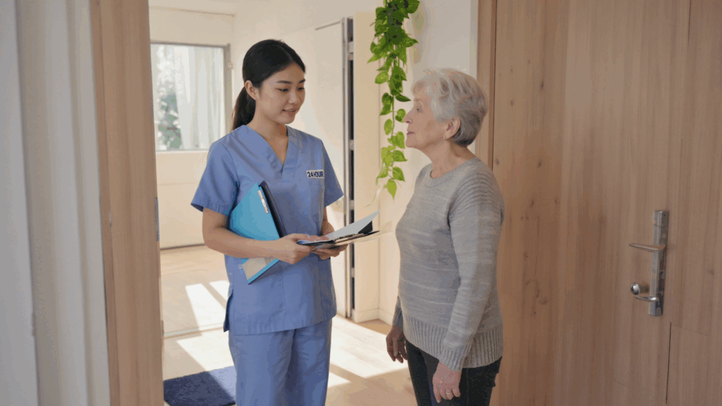 Compassionate live-in home care in Middlesex County NJ — 24 HOUR Home Care NJ caregivers assisting seniors at home with daily support, companionship, and wellness.