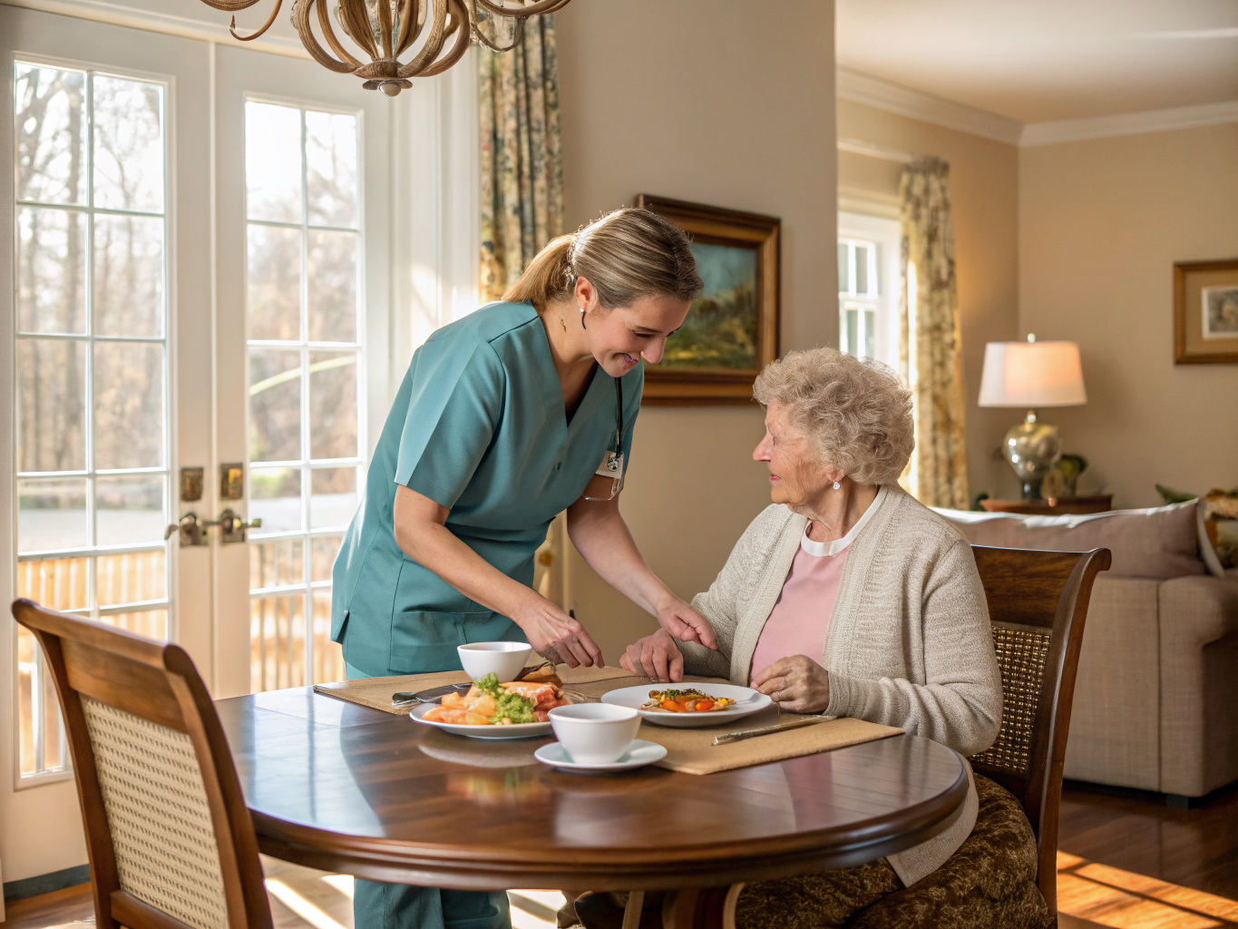 24-hour home care aide with a senior in Bridgewater NJ Somerset County