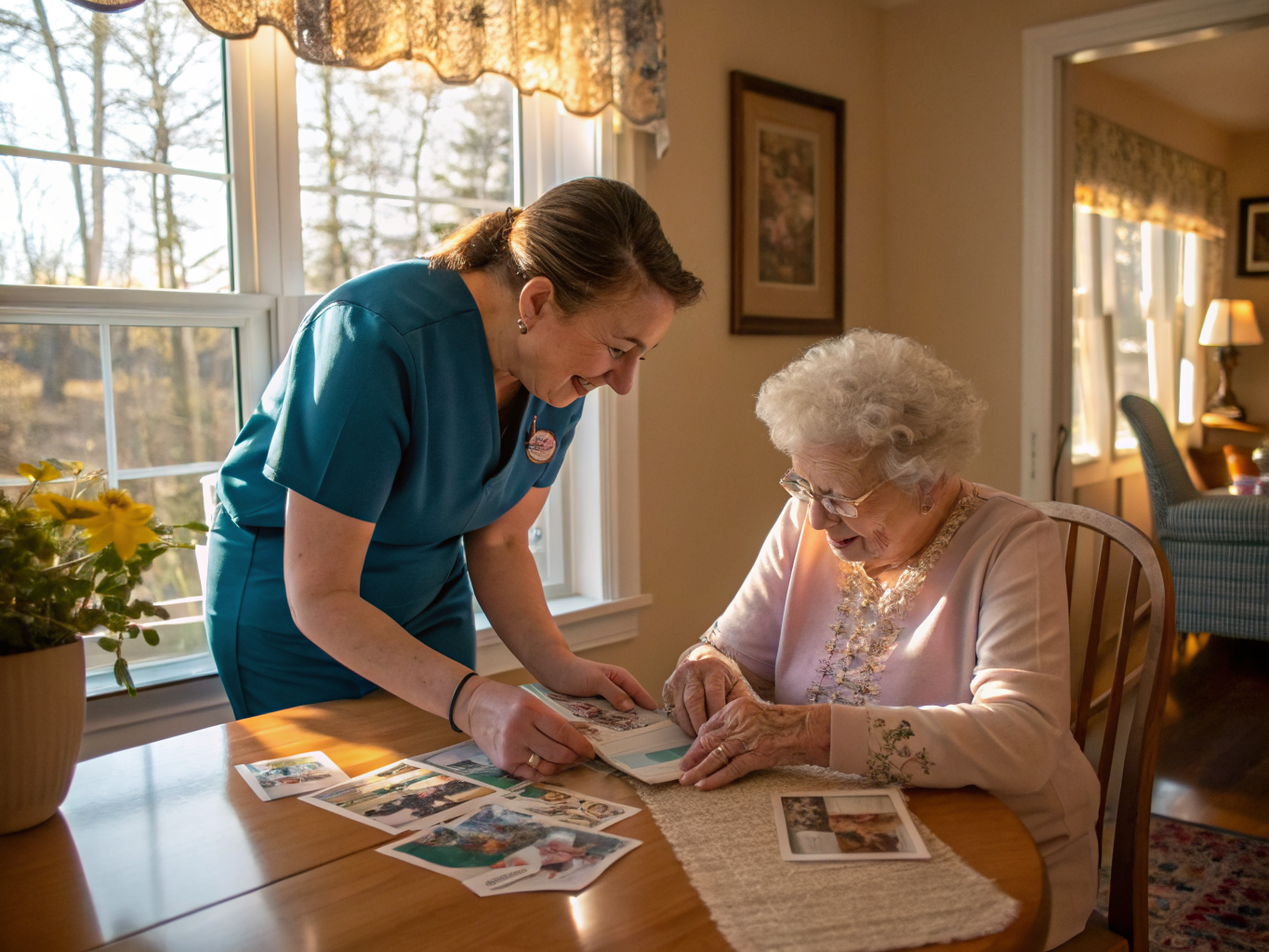 Alzheimer's Care aide with a senior in Flemington NJ Hunterdon County