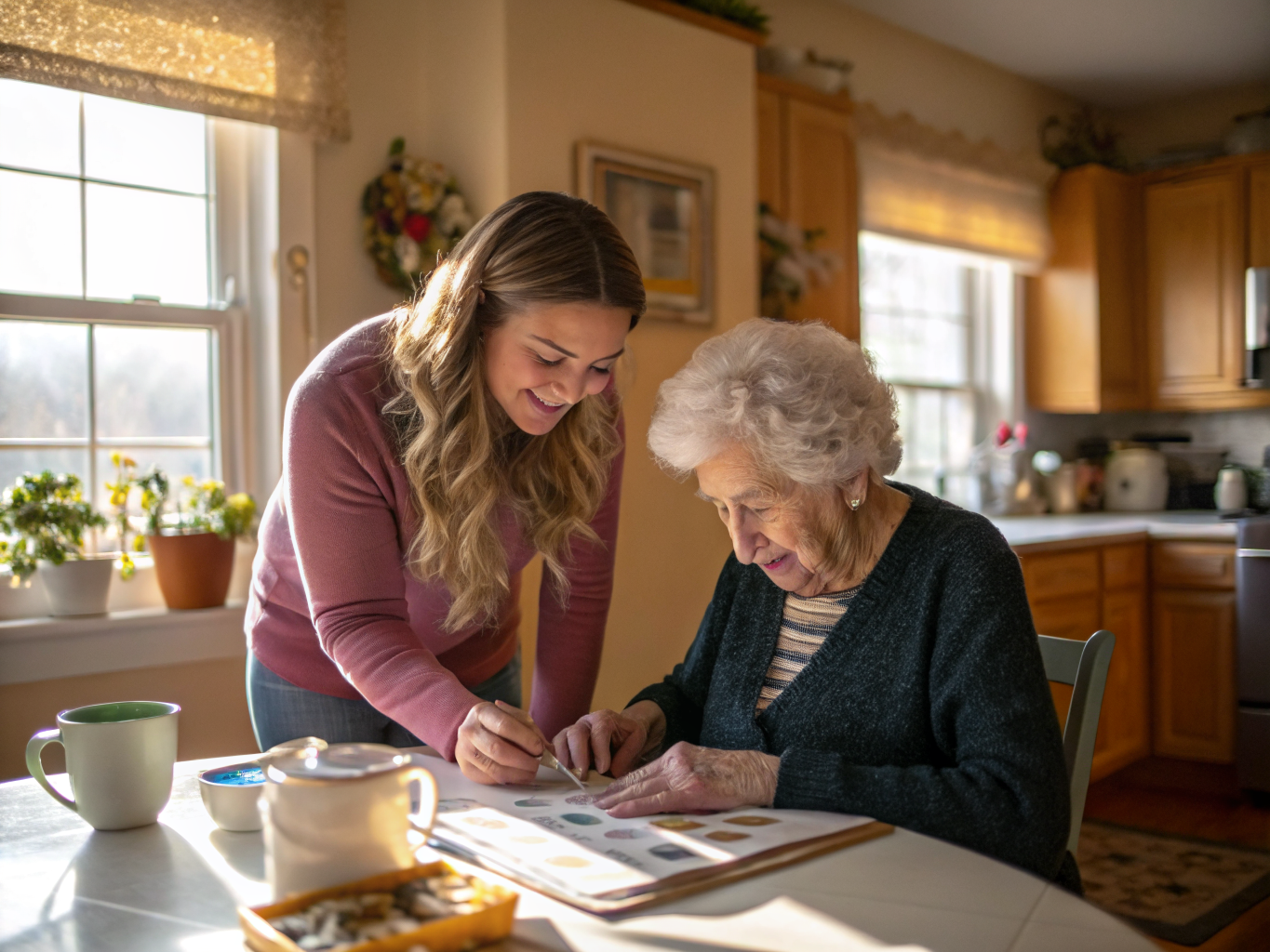 Alzheimer's Care aide with a senior in Monroe Township NJ Middlesex County