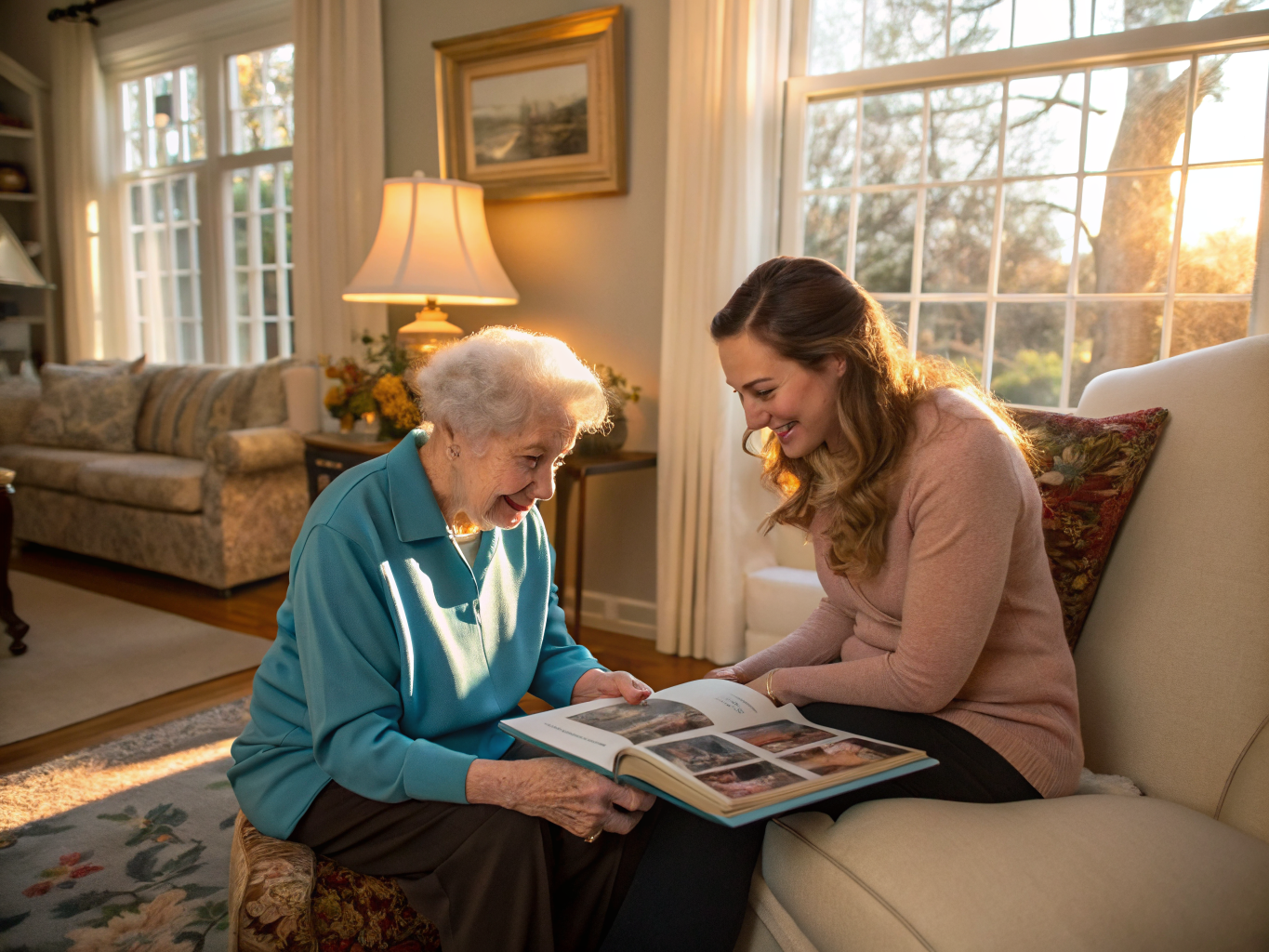 Alzheimer's Care aide with a senior in Ridgewood NJ Bergen County