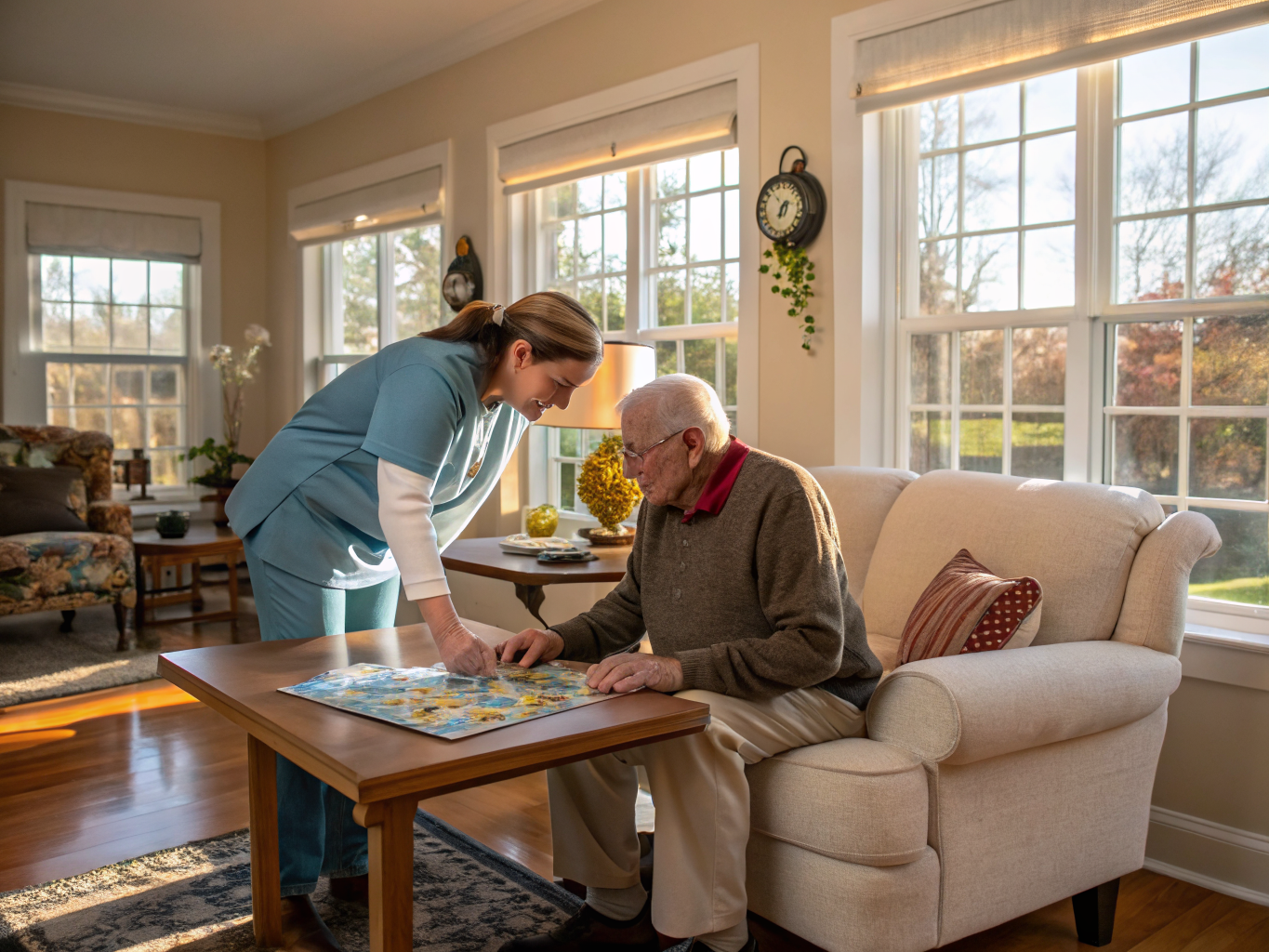 Alzheimer's Care aide with senior in Wayne NJ Passaic County