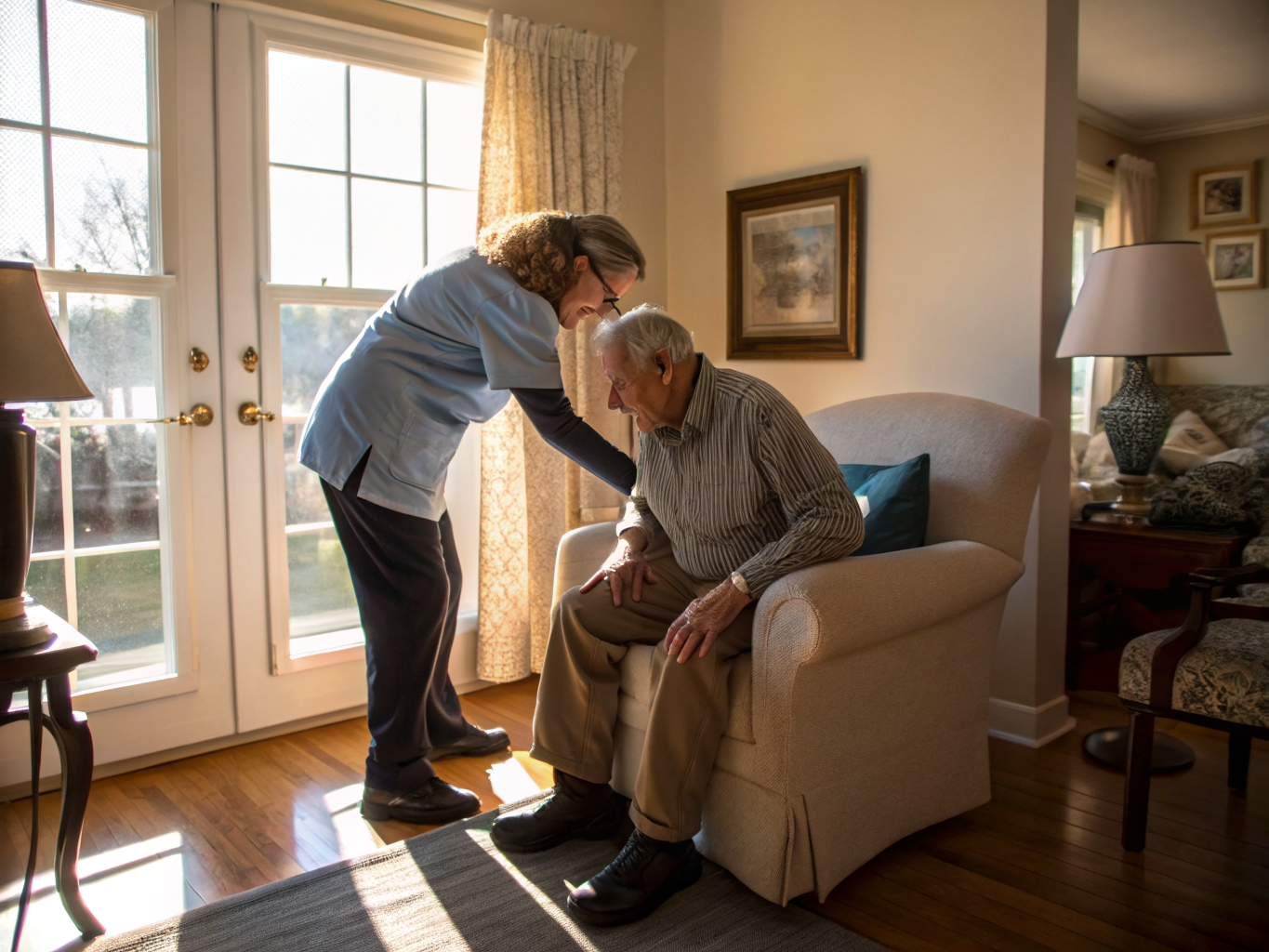 arthritis care aide with a senior in Freehold NJ Monmouth County