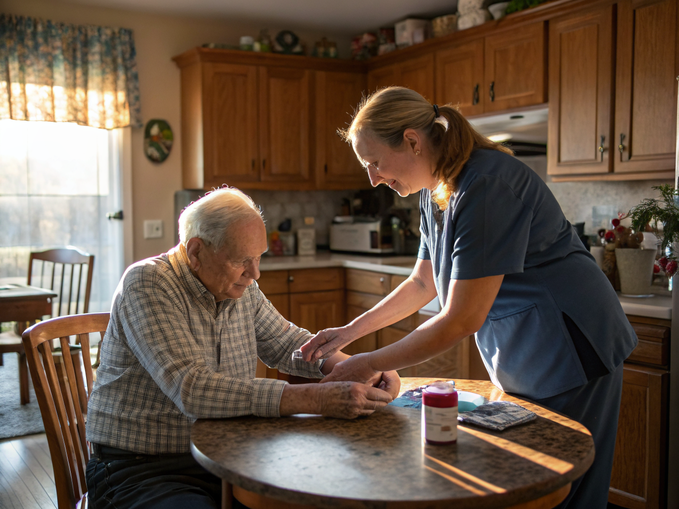 Arthritis Care aide with a senior in Hackensack NJ Bergen County