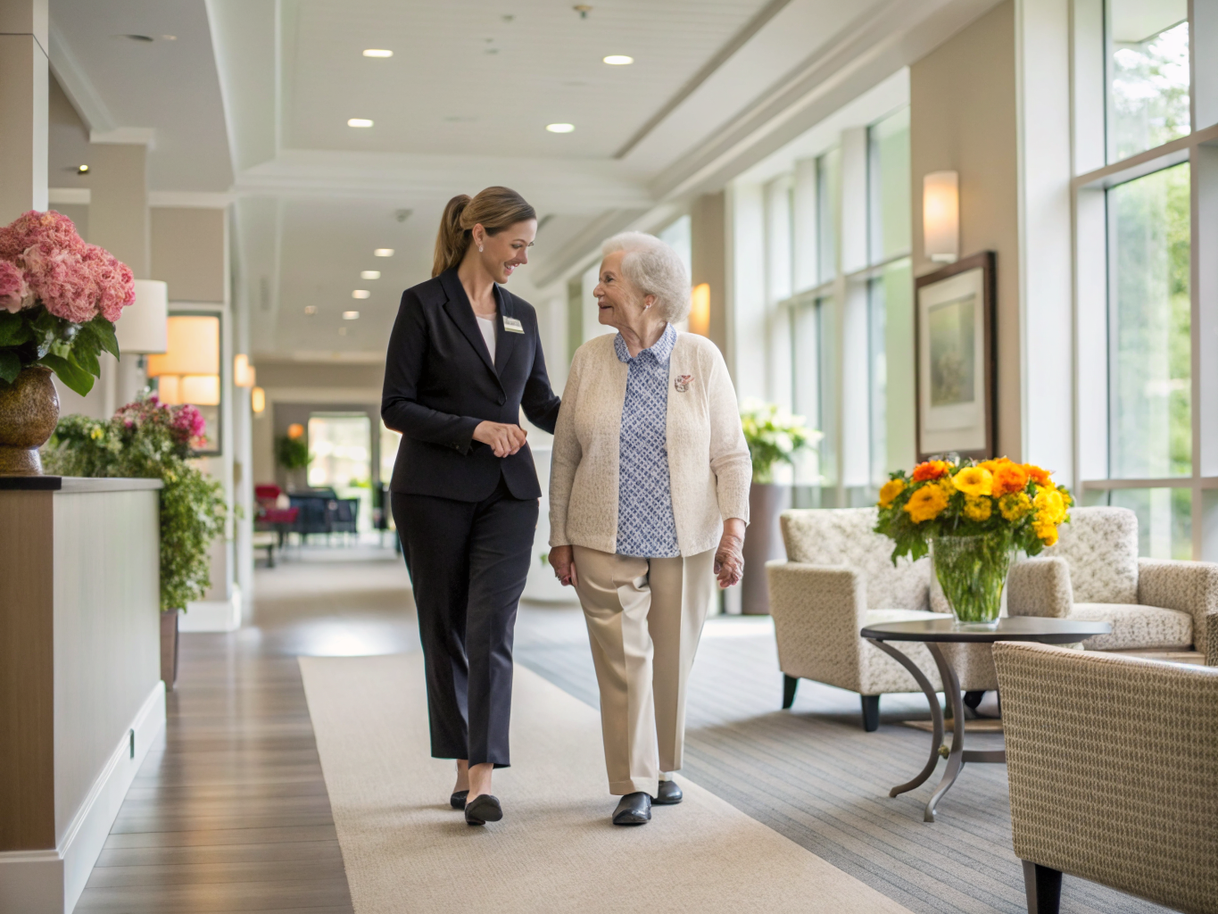 Home health aide providing care at Atria Senior Living Bergen County in Bergen County Bergen County NJ
