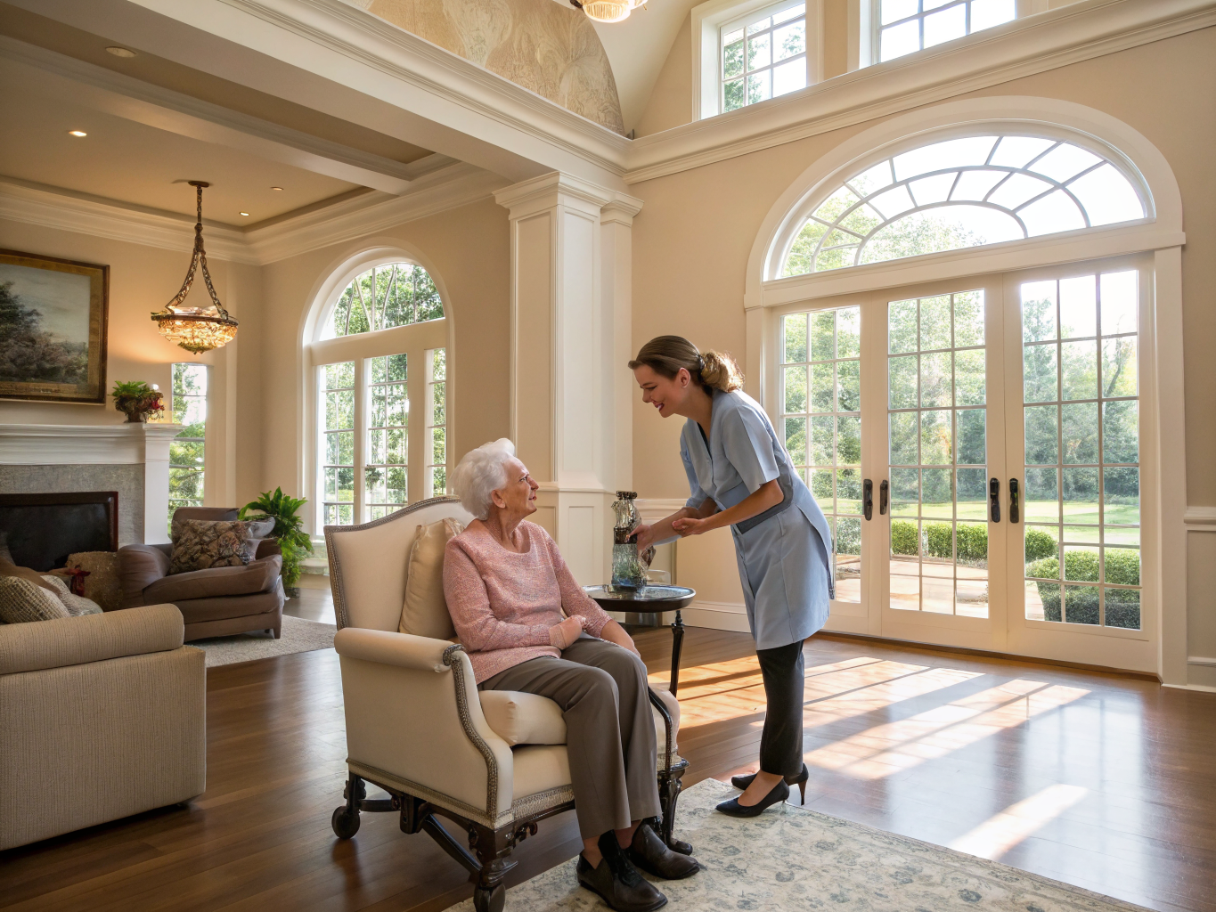 Home health aide providing care at Bear's Cove in Bergen County Bergen County NJ