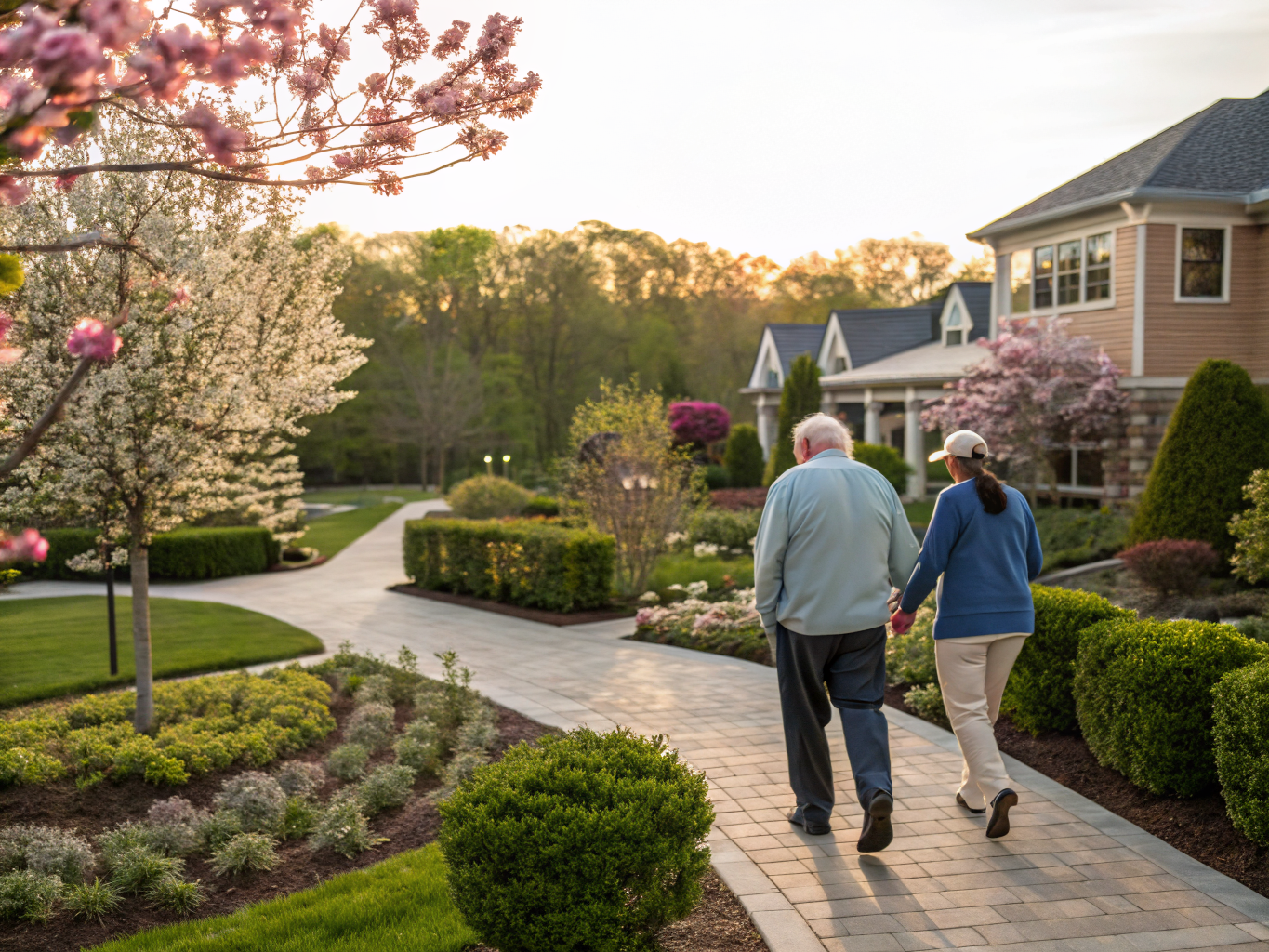 Home health aide providing care at The Bristal at Woodcliff Lake in Woodcliff Lake Bergen County NJ