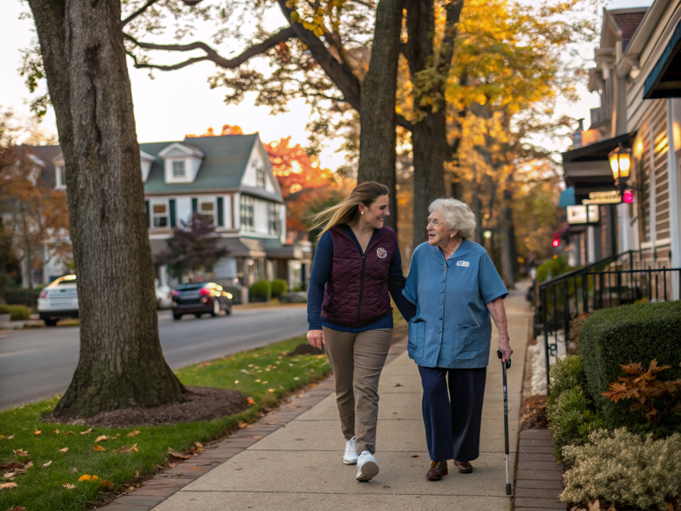 Home health aide providing care at Ho-Ho-Kus Senior Residences in Ho-Ho-Kus Bergen County NJ
