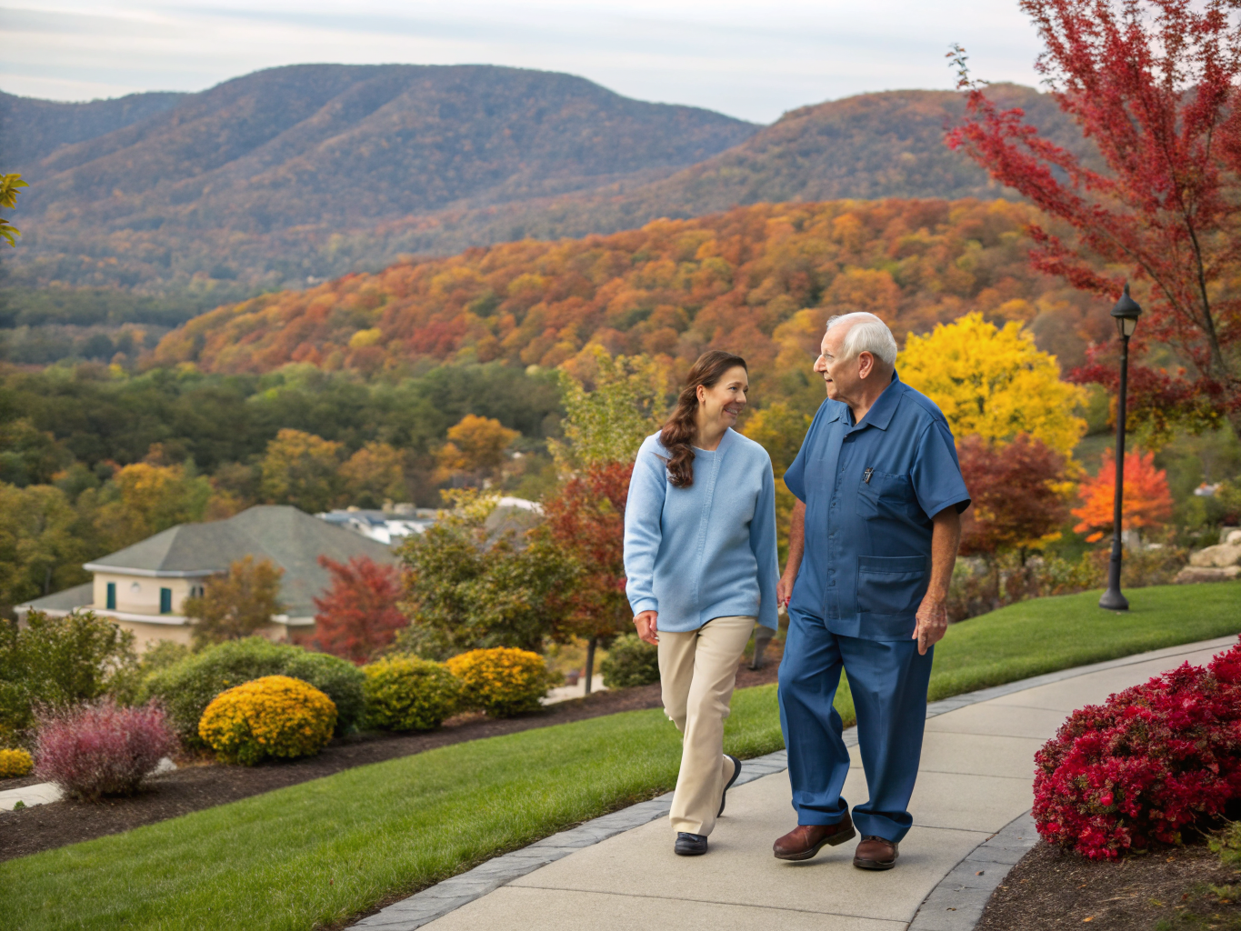 Home health aide providing care at Mahwah Senior Housing in Mahwah Bergen County NJ