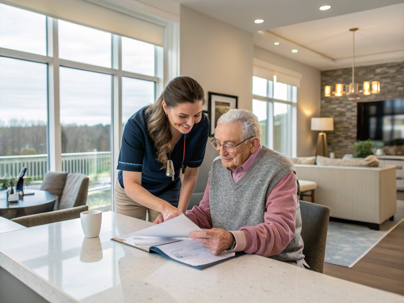 Home health aide providing care at Reserve at Arden Place in Bergen County Bergen County NJ