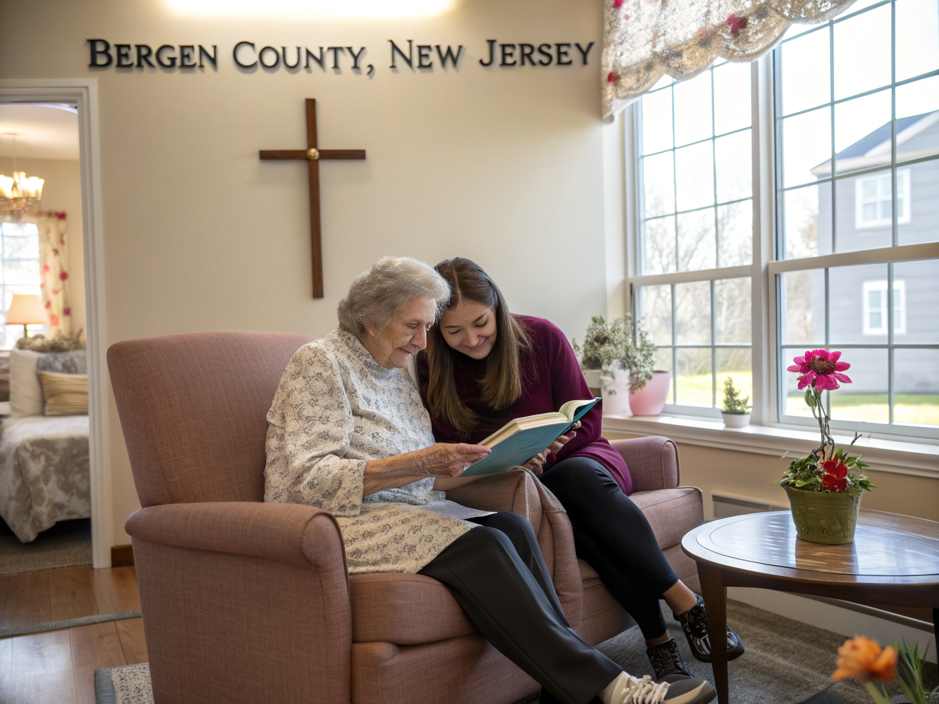 Home health aide providing care at Senior Residence at St. Peter the Apostle in Bergen County Bergen County NJ