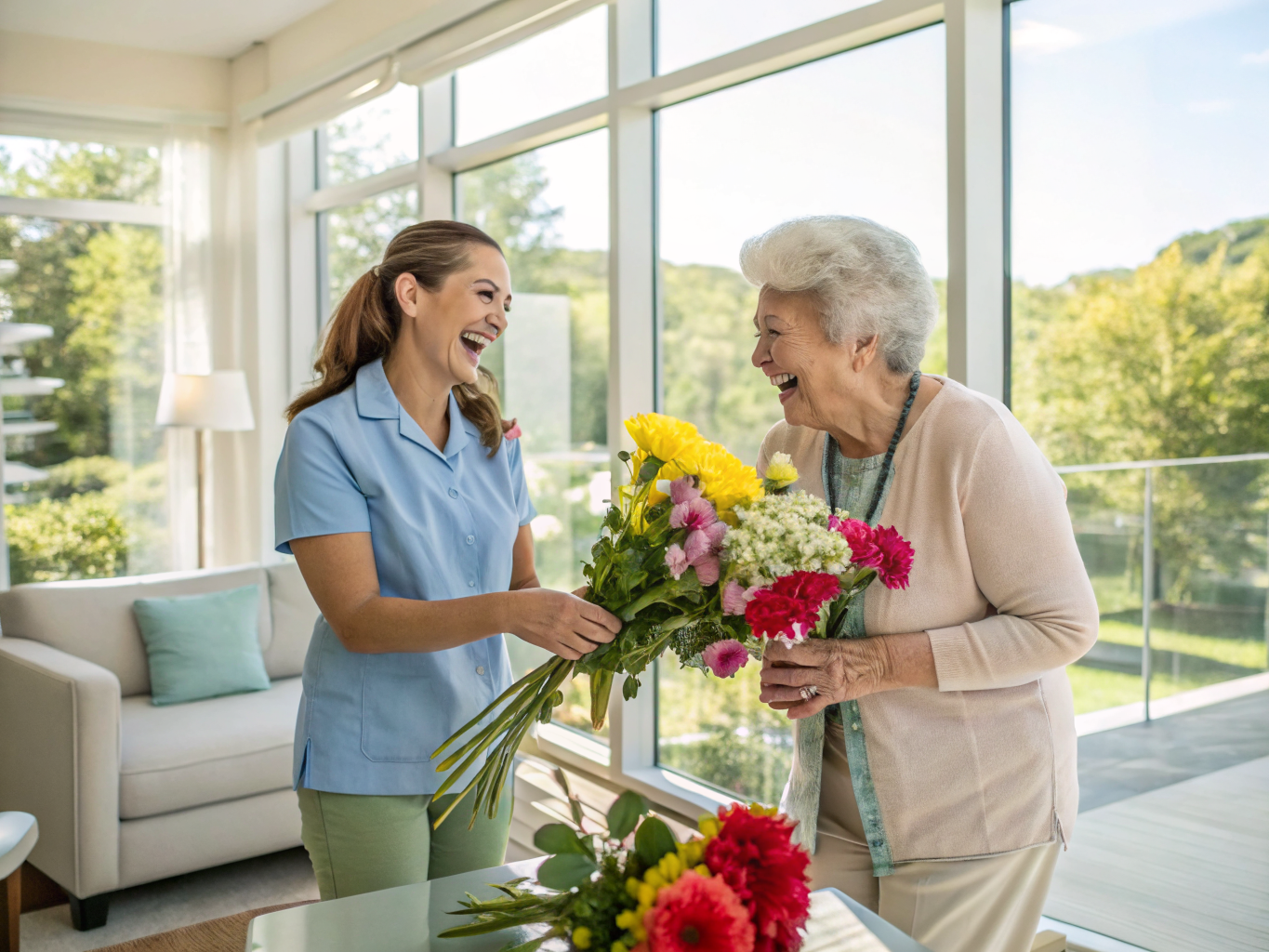 Home health aide providing care at The Gathering at Bergen in Bergen County Bergen County NJ