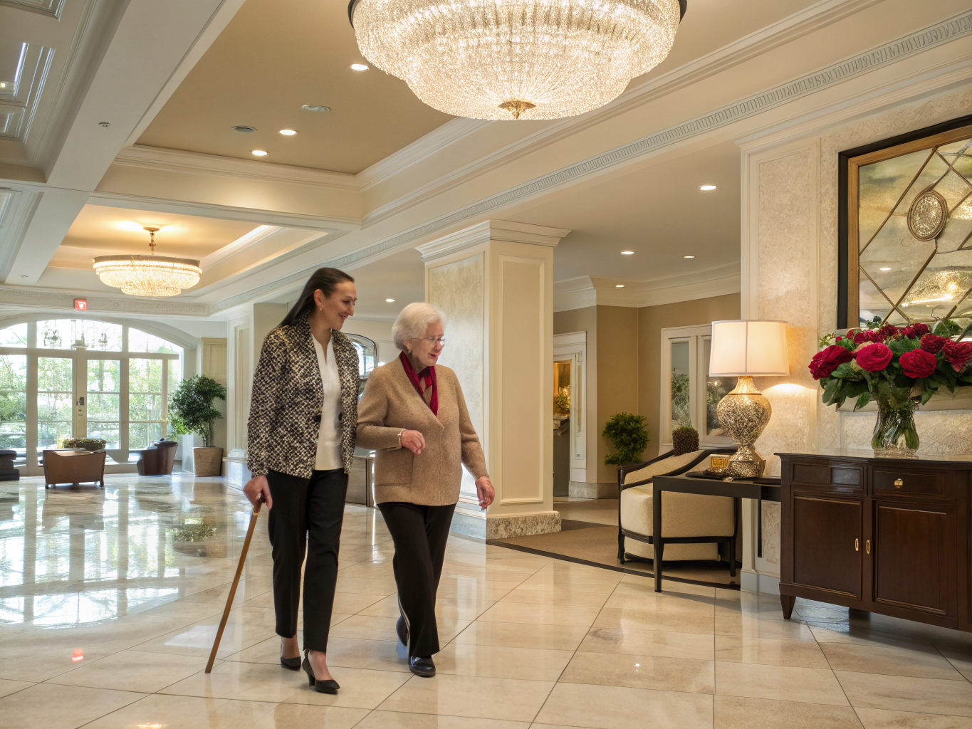 Home health aide providing care at Waterford Towers in Bergen County Bergen County NJ