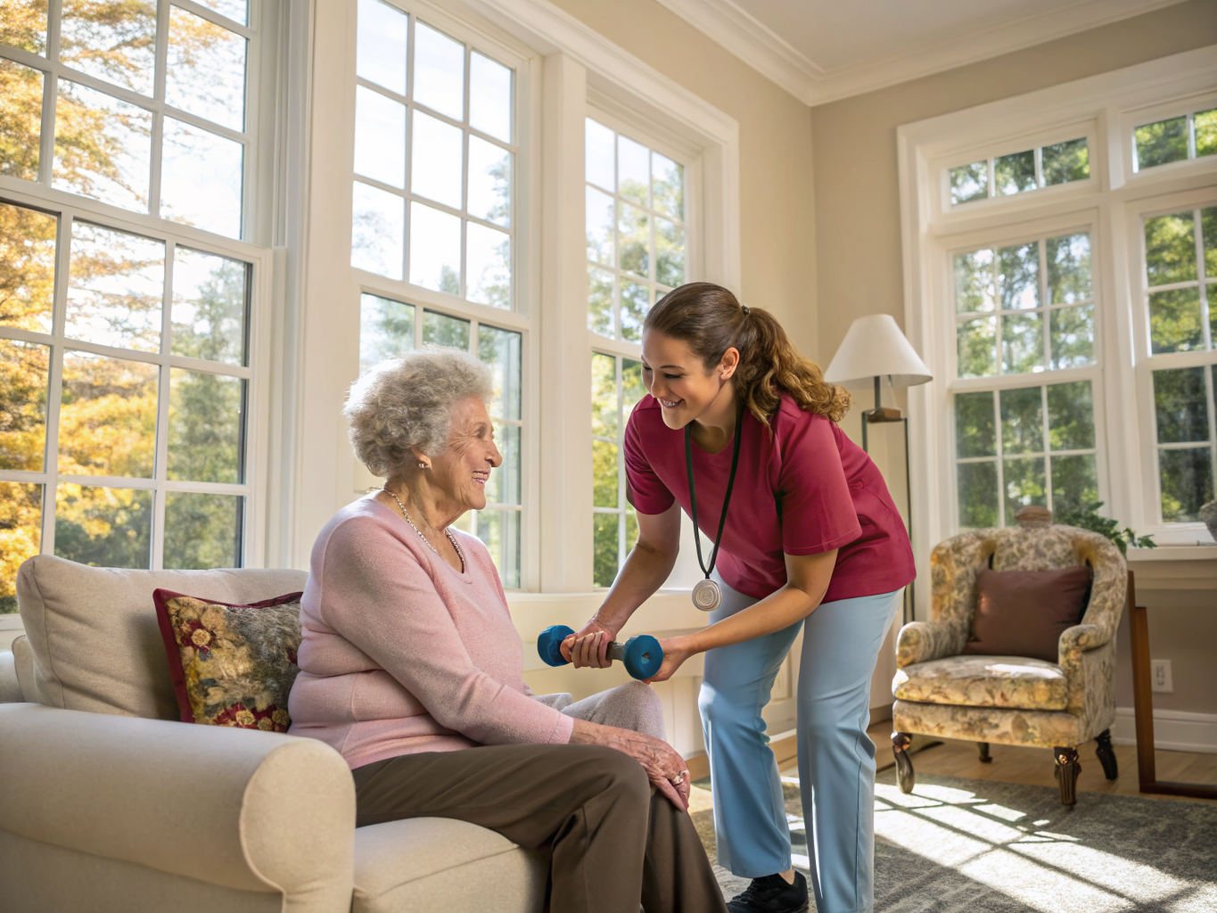 Cardiac care aide with a senior in Summit NJ Union County