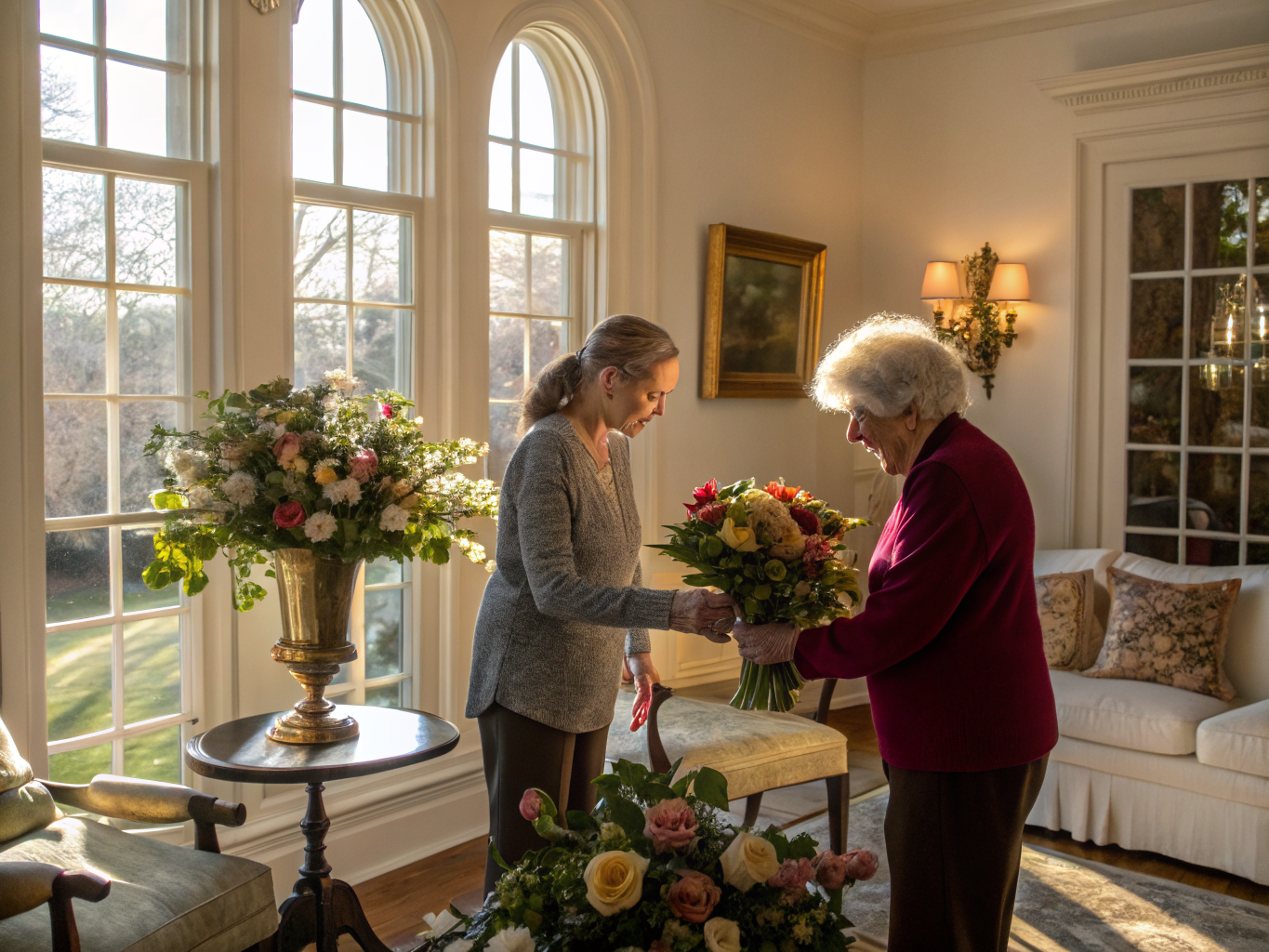 Companion Care aide with a senior in Basking Ridge NJ Somerset County