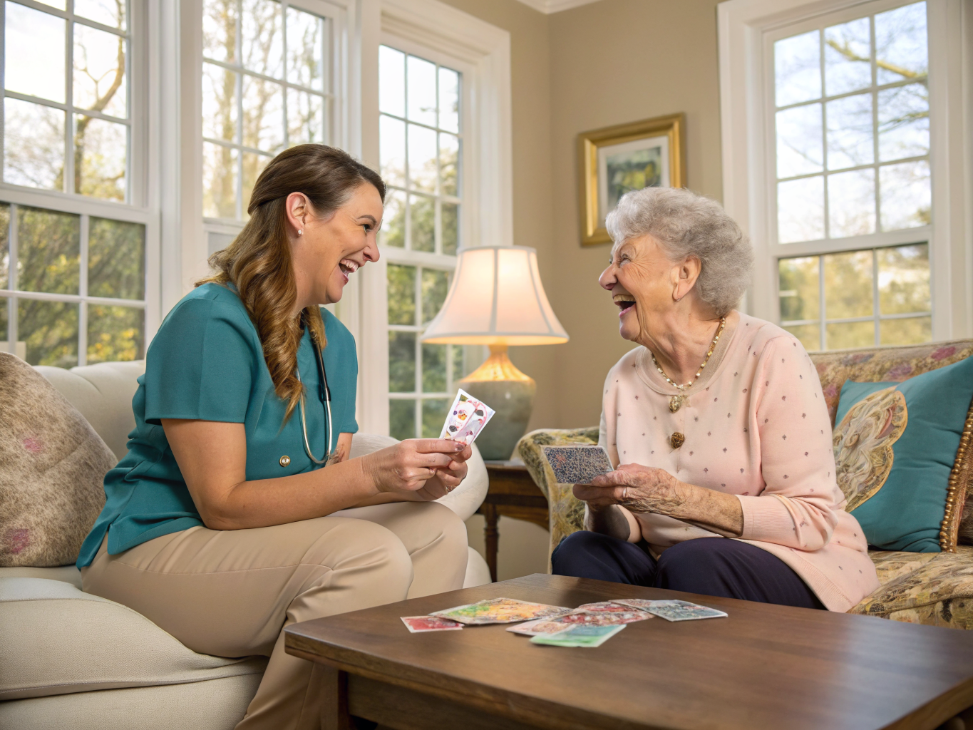 Companion Care aide with a senior in Denville NJ Morris County