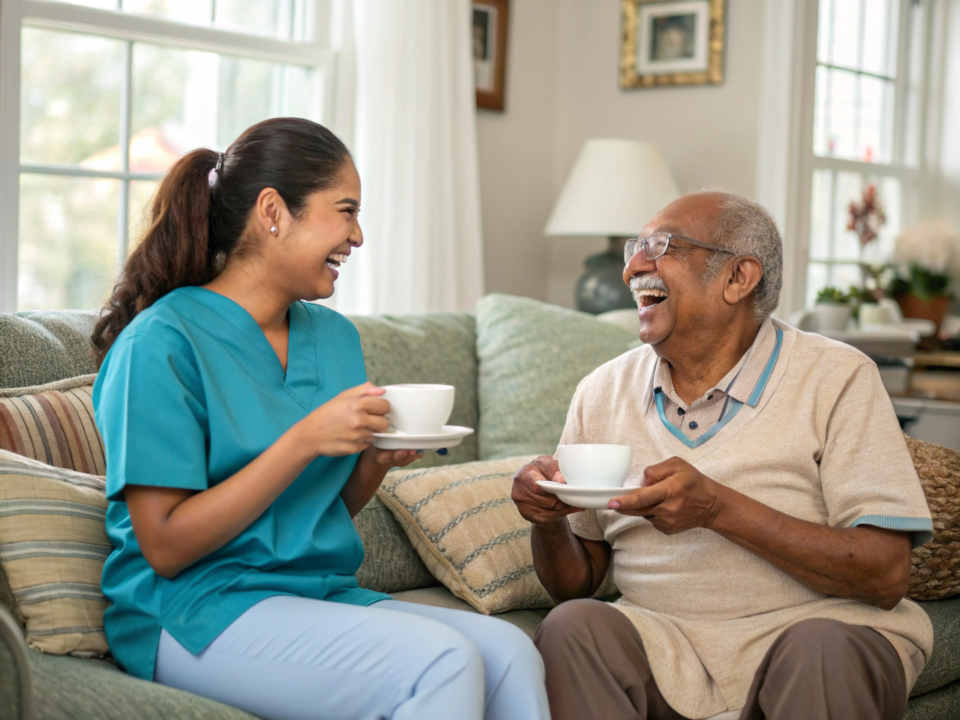 Companion Care aide with a senior in Edison NJ Middlesex County
