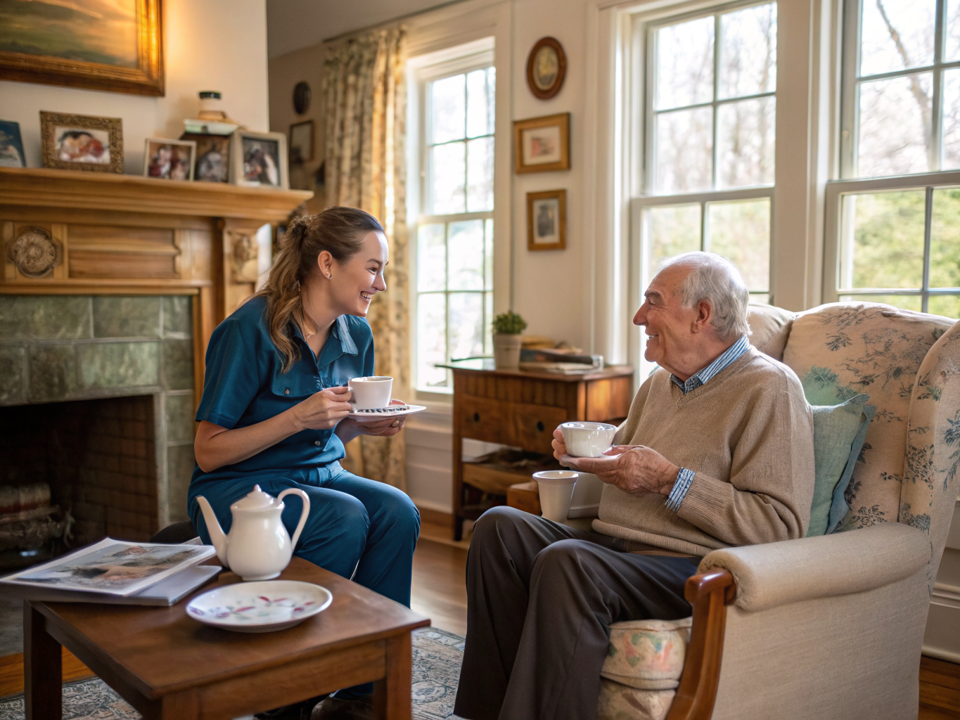 Companion Care aide with a senior in Flemington NJ Hunterdon County