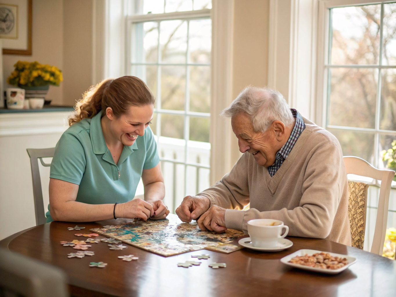 Companion Care aide with a senior in Hackensack NJ Bergen County