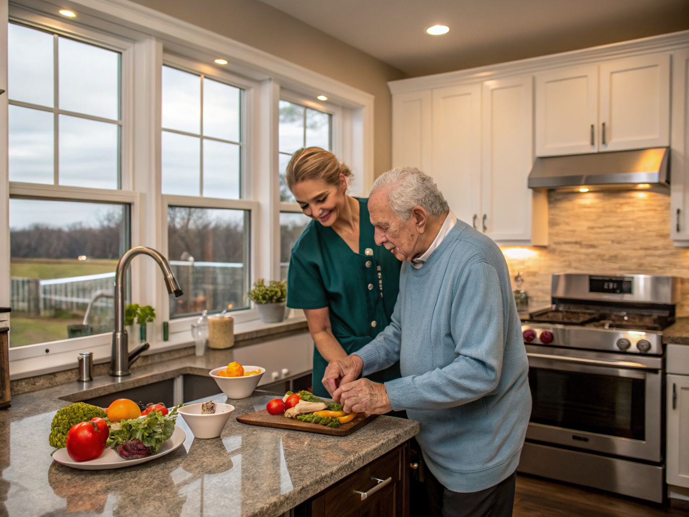 Companion Care aide with a senior in Manalapan NJ Monmouth County