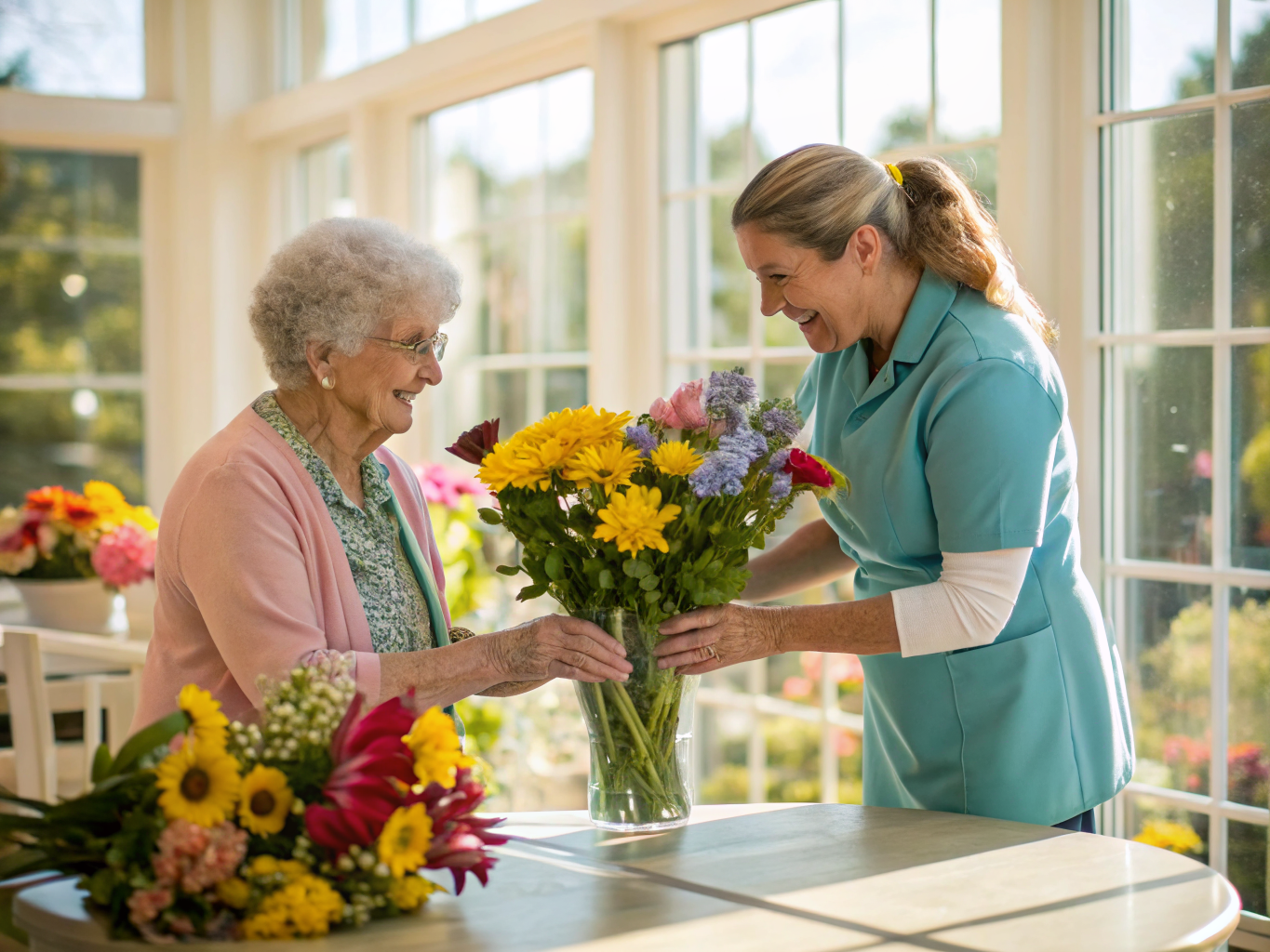 Companion caregiver with a senior resident in Manchester/Whiting NJ Ocean County