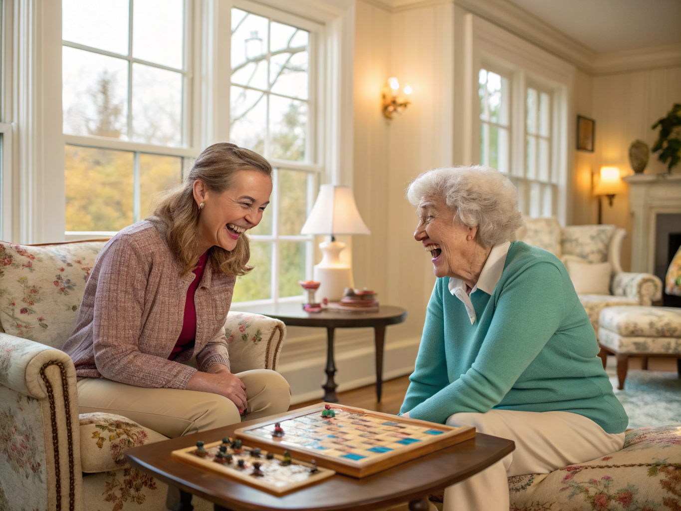 Companion Care aide with a senior in Morristown NJ Morris County