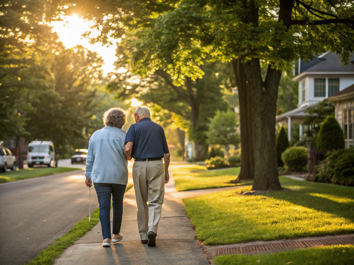 Companion caregiver with a senior resident in Wayne NJ Passaic County