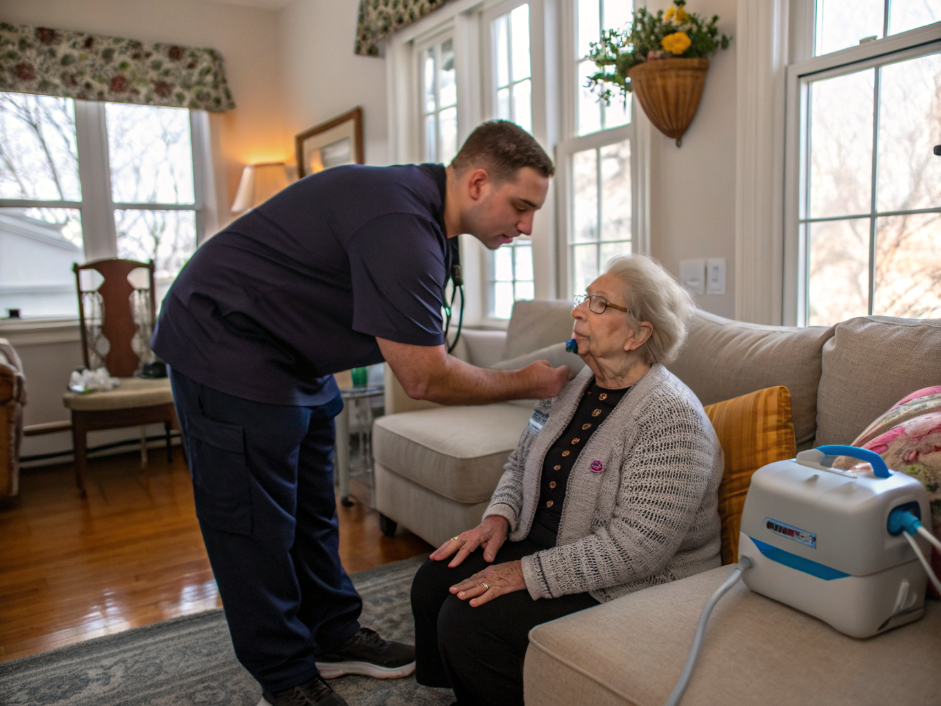 COPD Care aide with a senior in Hackensack NJ Bergen County