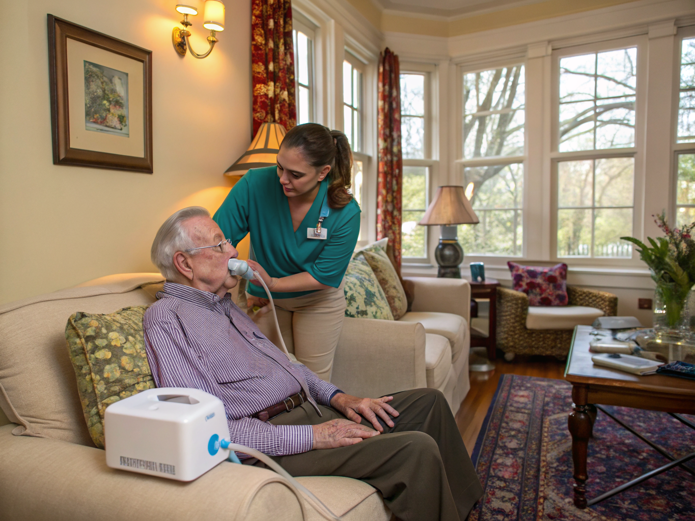 COPD Care aide with a senior in Morristown NJ Morris County