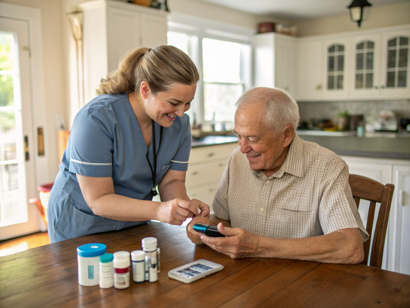 Diabetic care aide with a senior in Livingston NJ Essex County