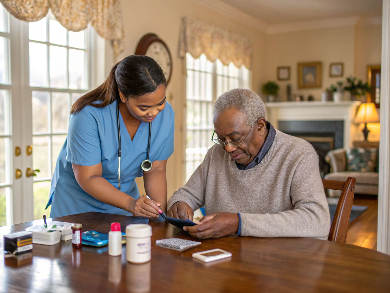 Diabetic Care aide with a senior in Princeton NJ Mercer County