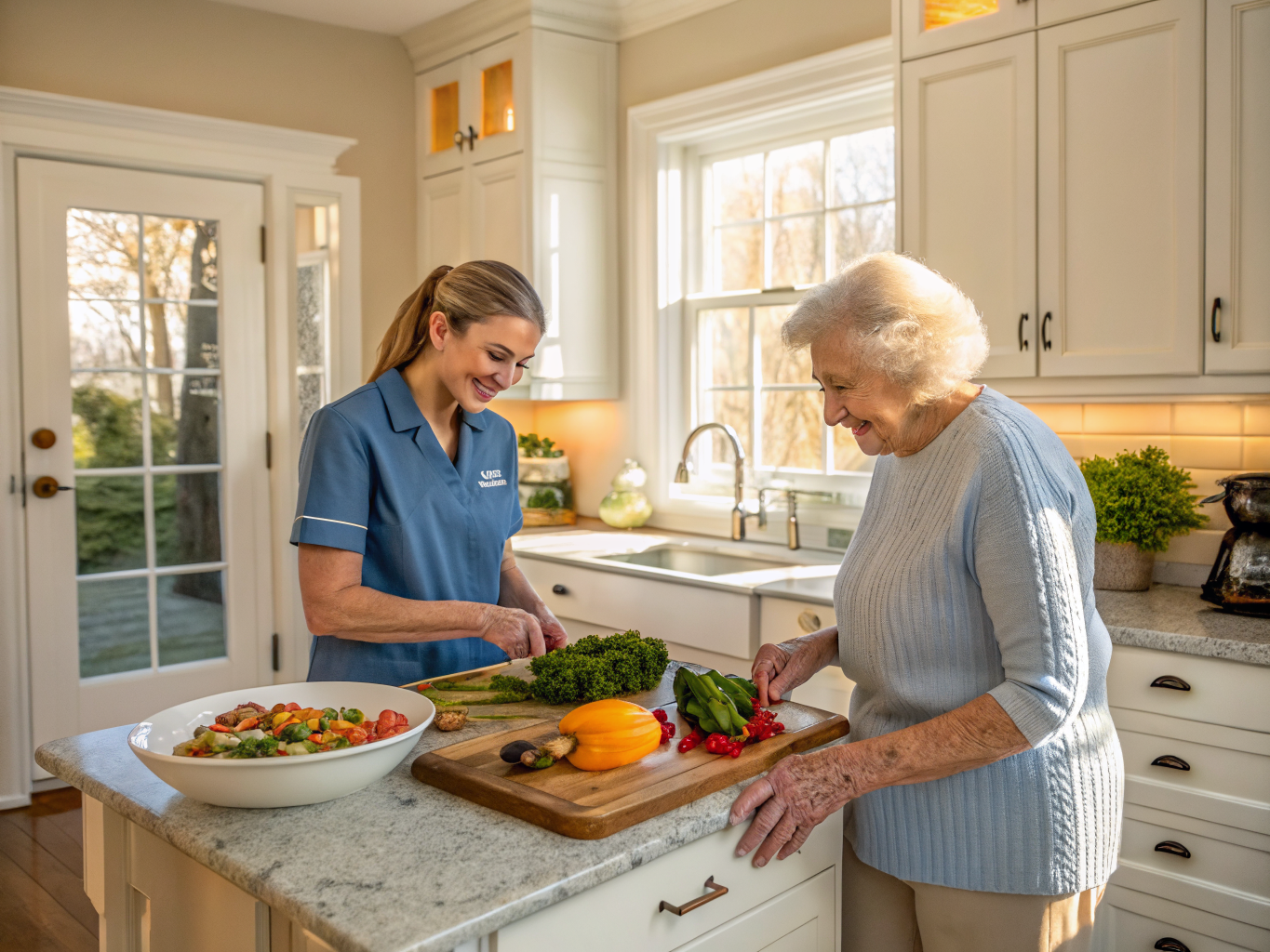 Diabetic care aide with a senior in Westfield NJ Union County