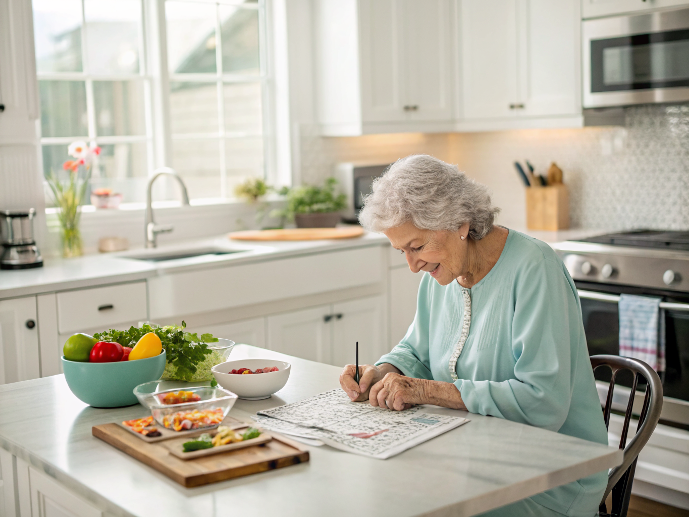All-day home care near Daughters of Israel West Orange NJ — meal prep and cognitive activity