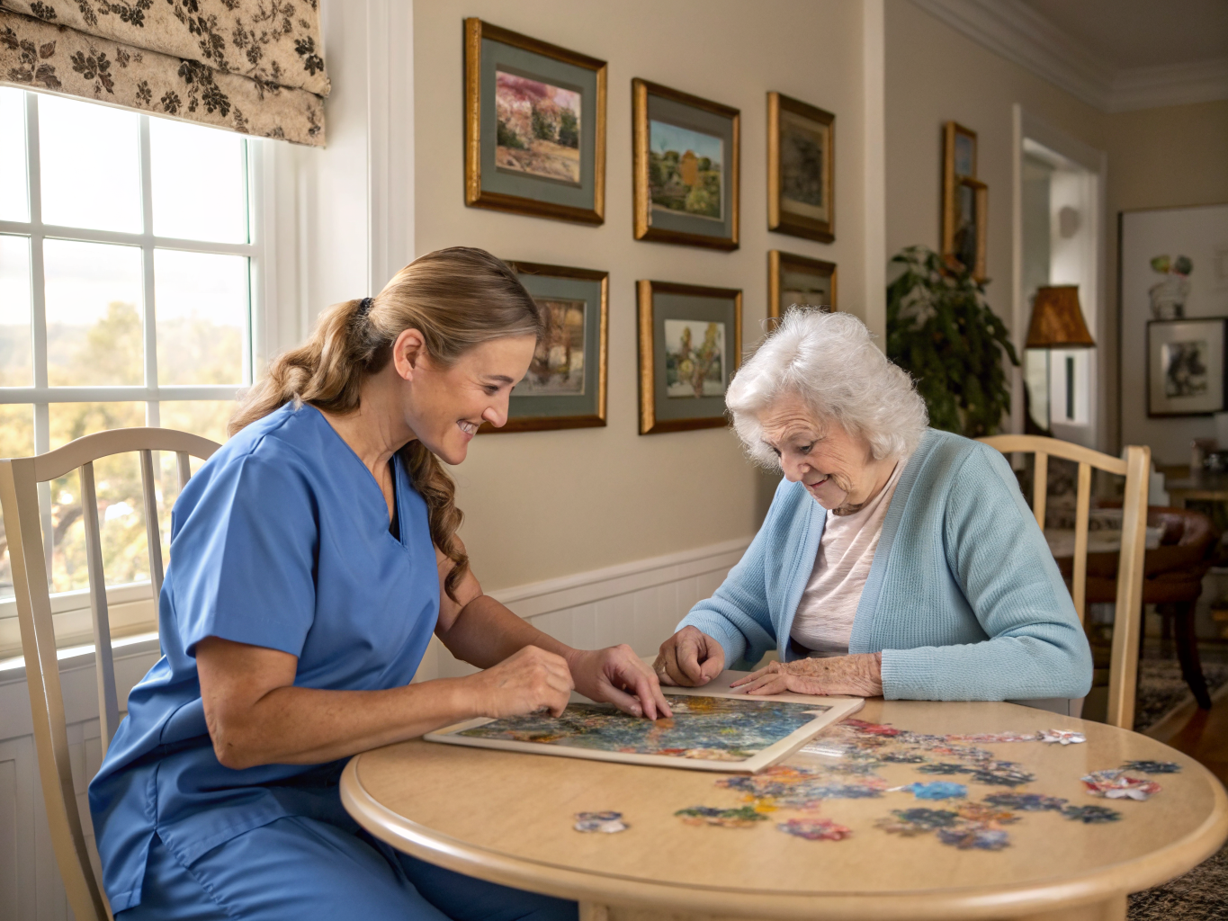Dementia home care near Daughters of Israel West Orange NJ — jigsaw puzzle cognitive activity