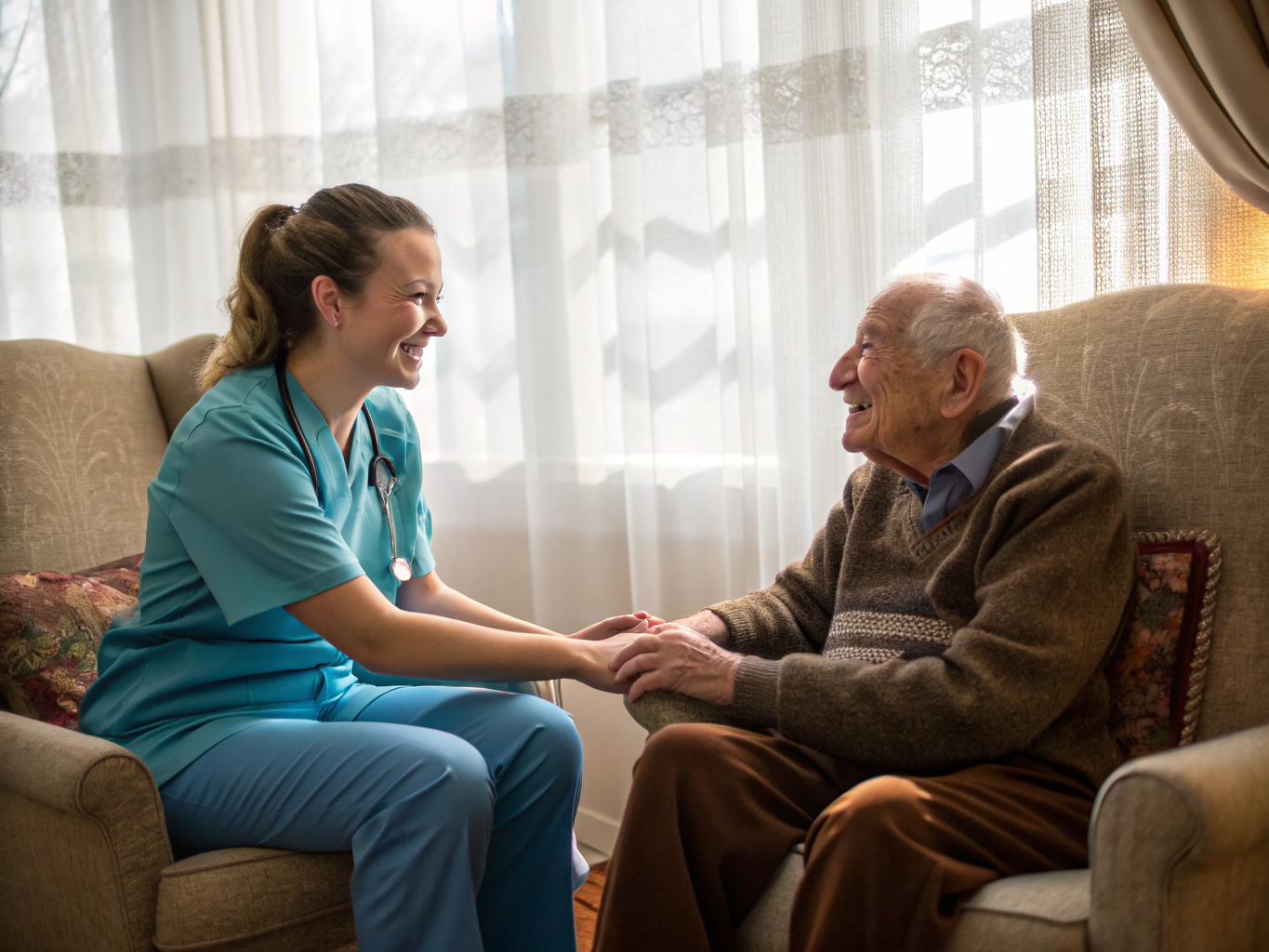 Memory care connection near Daughters of Israel West Orange NJ — caregiver building trust