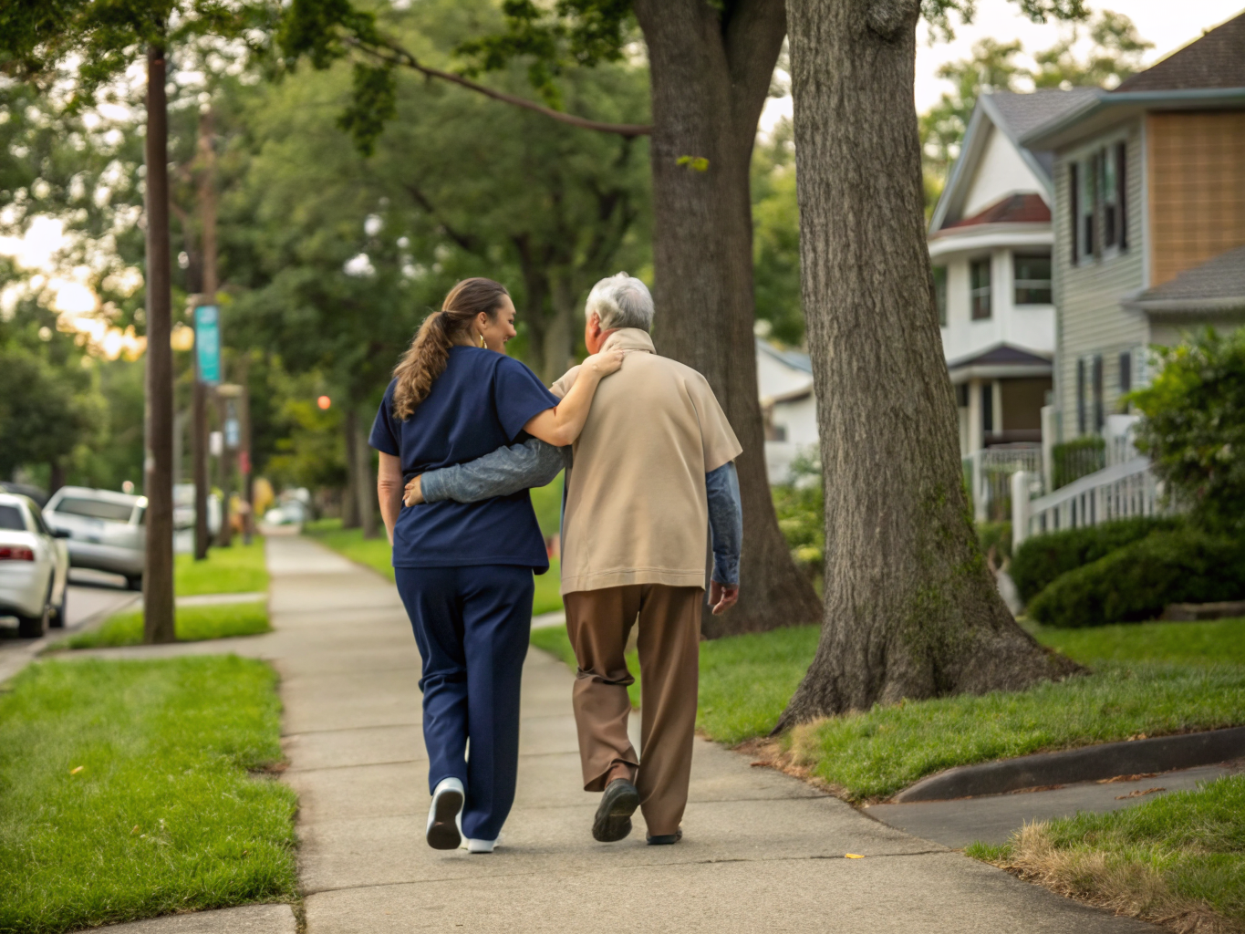 Home health aide providing care at Belleville Senior Community in Belleville Essex County NJ