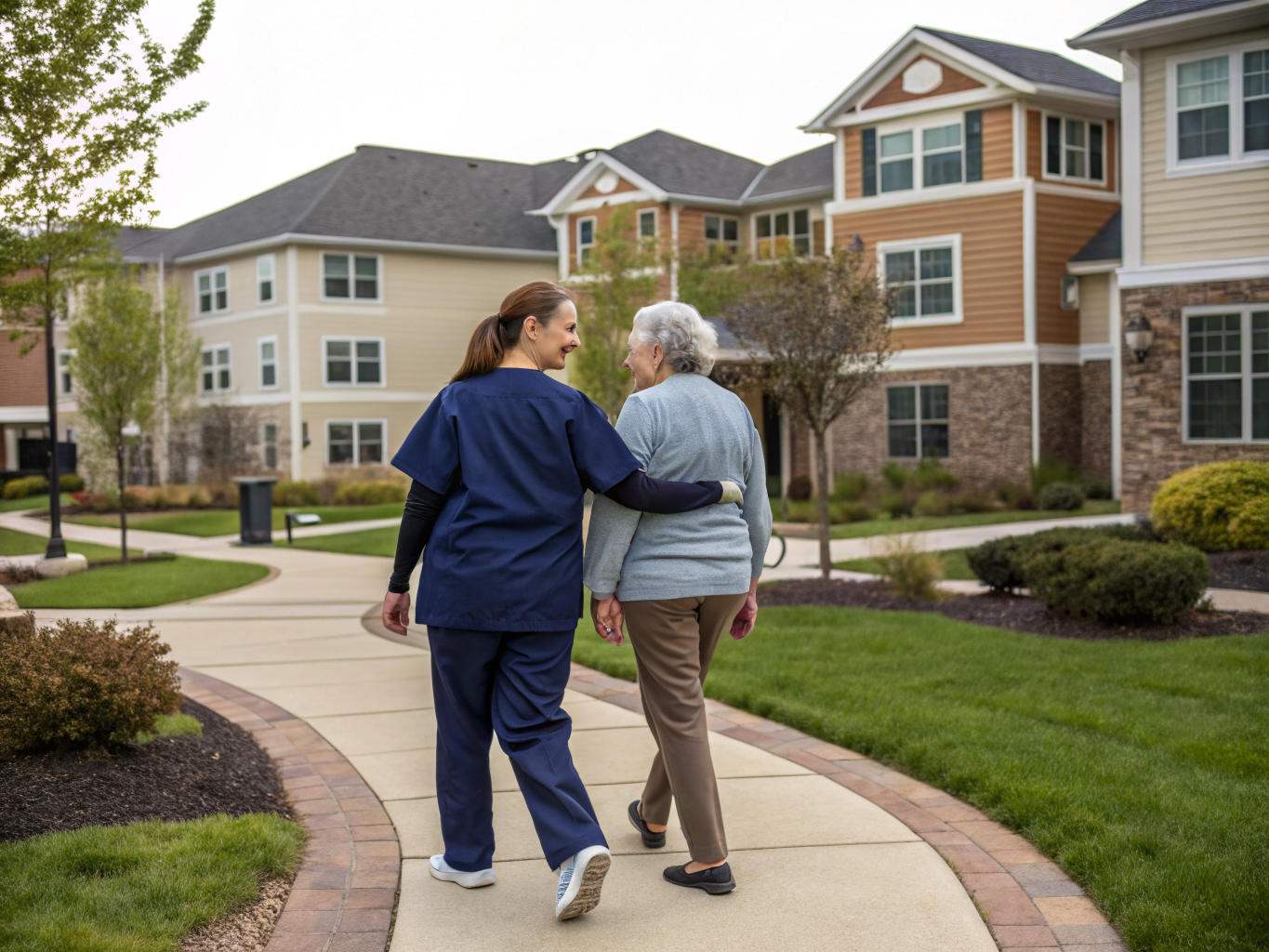 Home health aide providing care at Bloomfield Senior Community in Bloomfield Essex County NJ