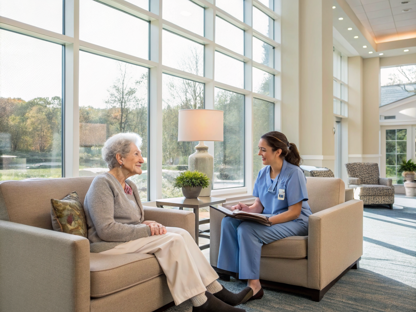 Home health aide providing care at The Canterbury at Cedar Grove in Cedar Grove Essex County NJ