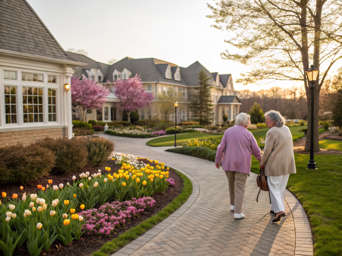 Home health aide providing care at The Enclave at Livingston in Livingston Essex County NJ