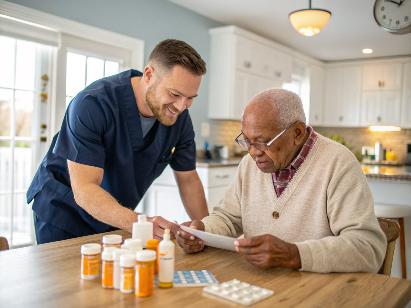 Home health aide providing care at Fairfield Senior Housing in Fairfield Essex County NJ