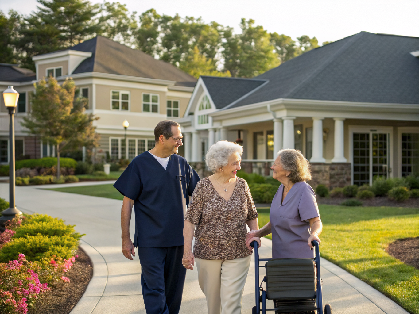 Home health aide providing care at Four Seasons at Great Notch in Fairfield Essex County NJ