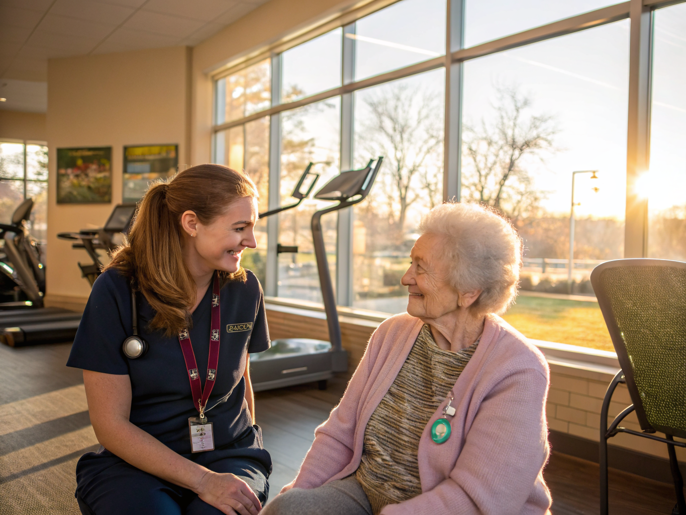 Home health aide providing care at Gates Manor in Montclair Essex County NJ