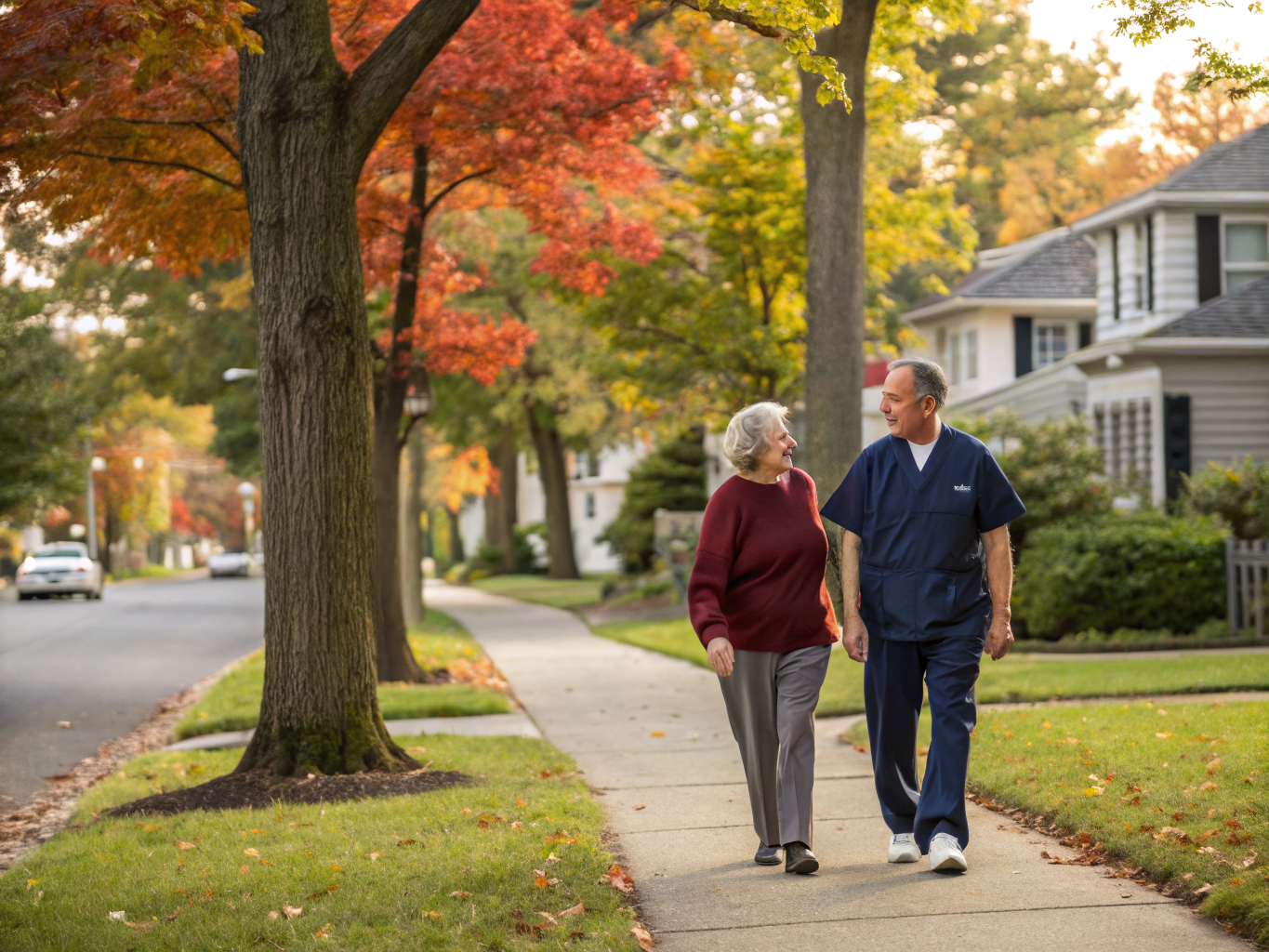 Home health aide providing care at Maplewood Senior Community in Maplewood Essex County NJ