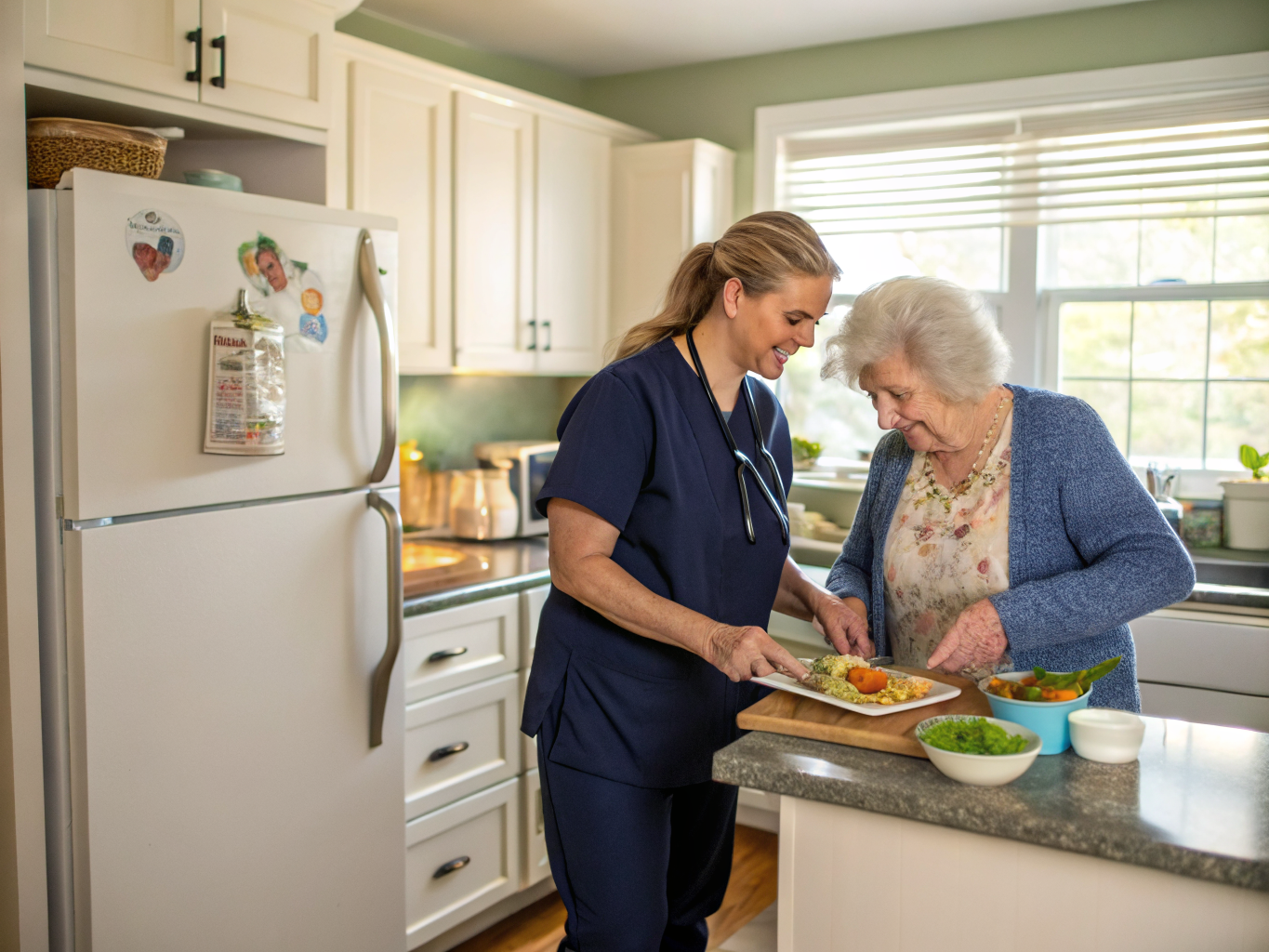 Home health aide providing care at Marian Manor Housing in Caldwell Essex County NJ