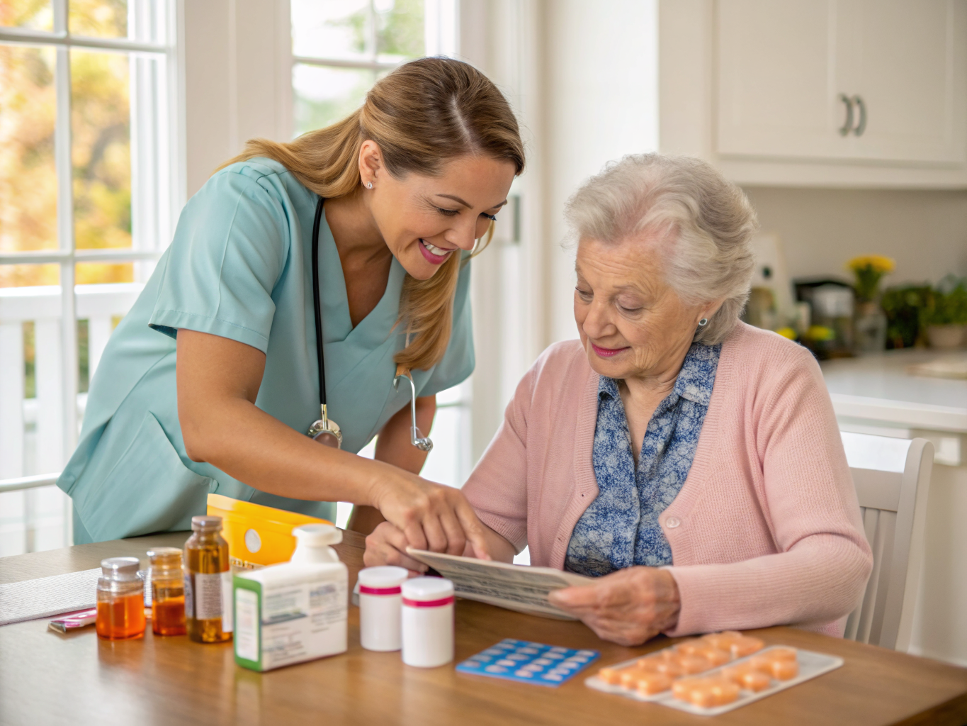 Home health aide providing care at Nutley Senior Residences in Nutley Essex County NJ