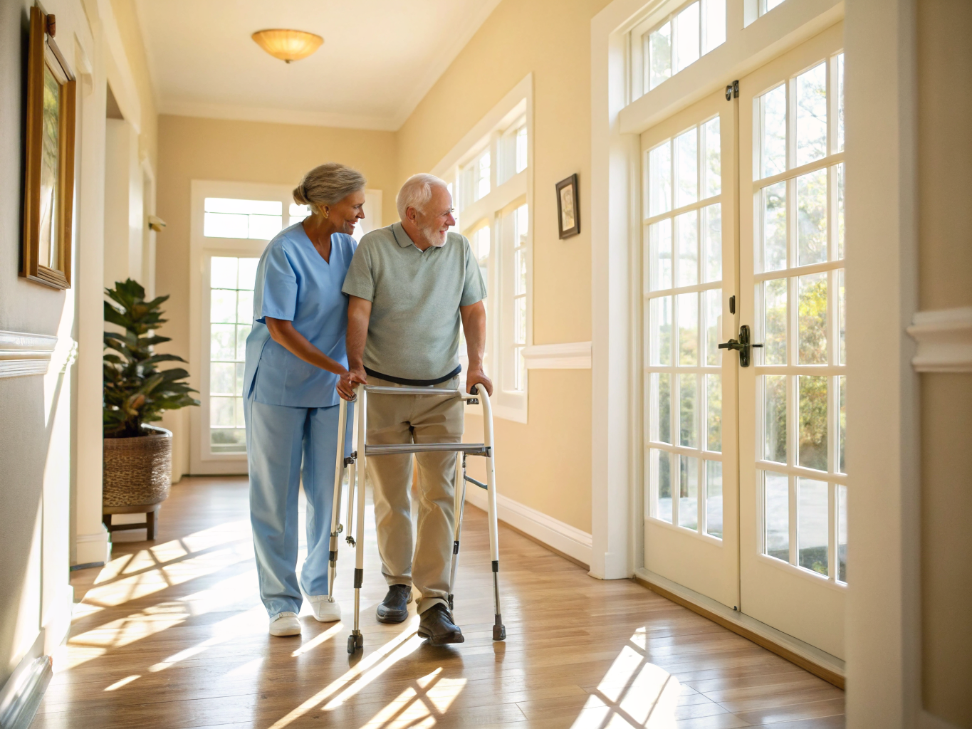 Home health aide providing care at Spring Hills Post Acute Care of Livingston in Livingston Essex County NJ