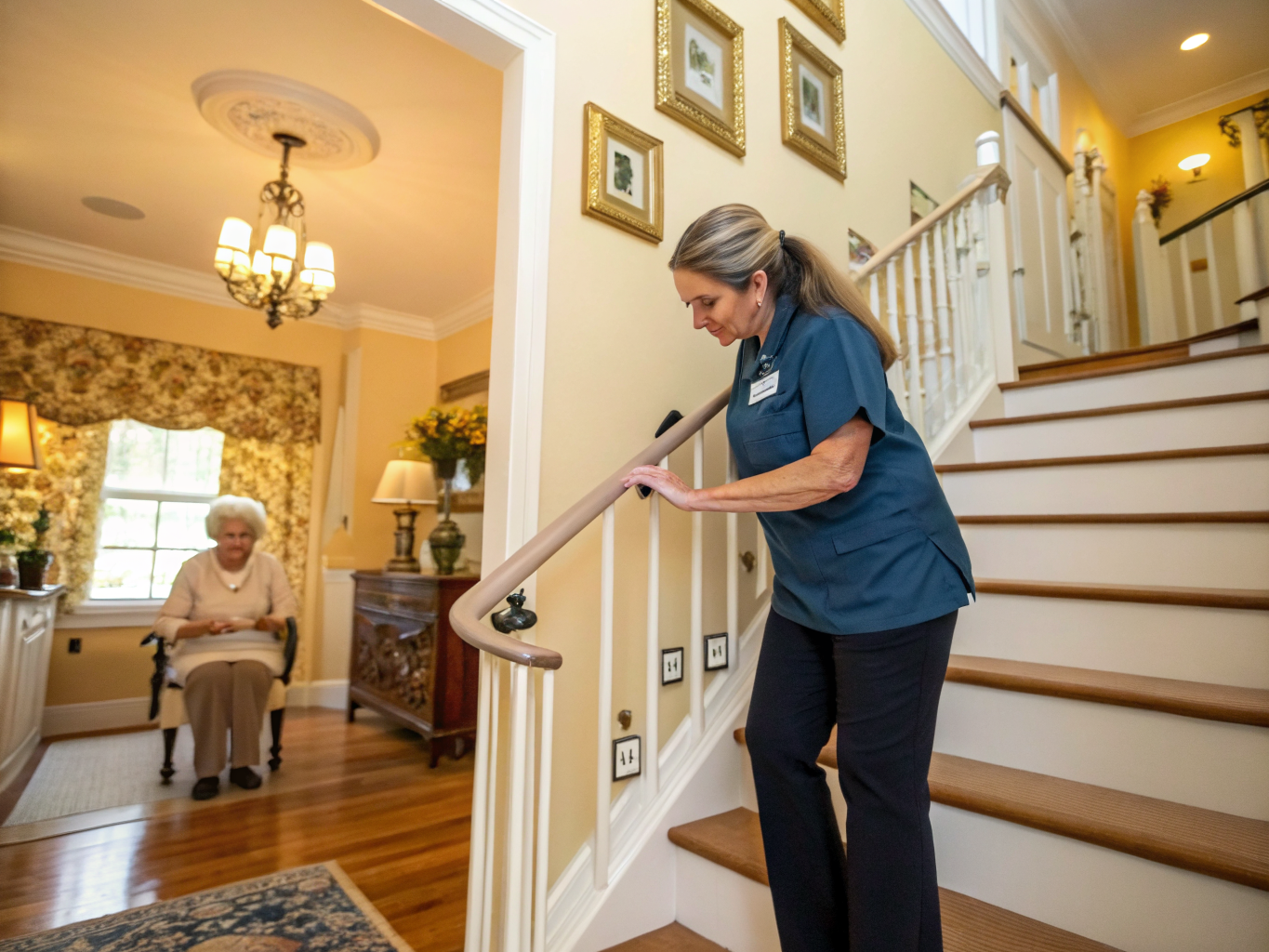 Fall Prevention Care aide with a senior in Livingston NJ Essex County