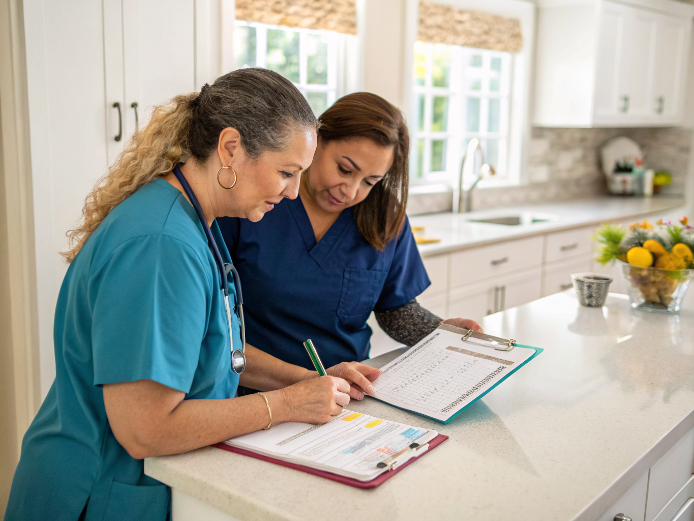 Around-the-clock care shift log near Hackensack NJ — professional caregiver handoff notes