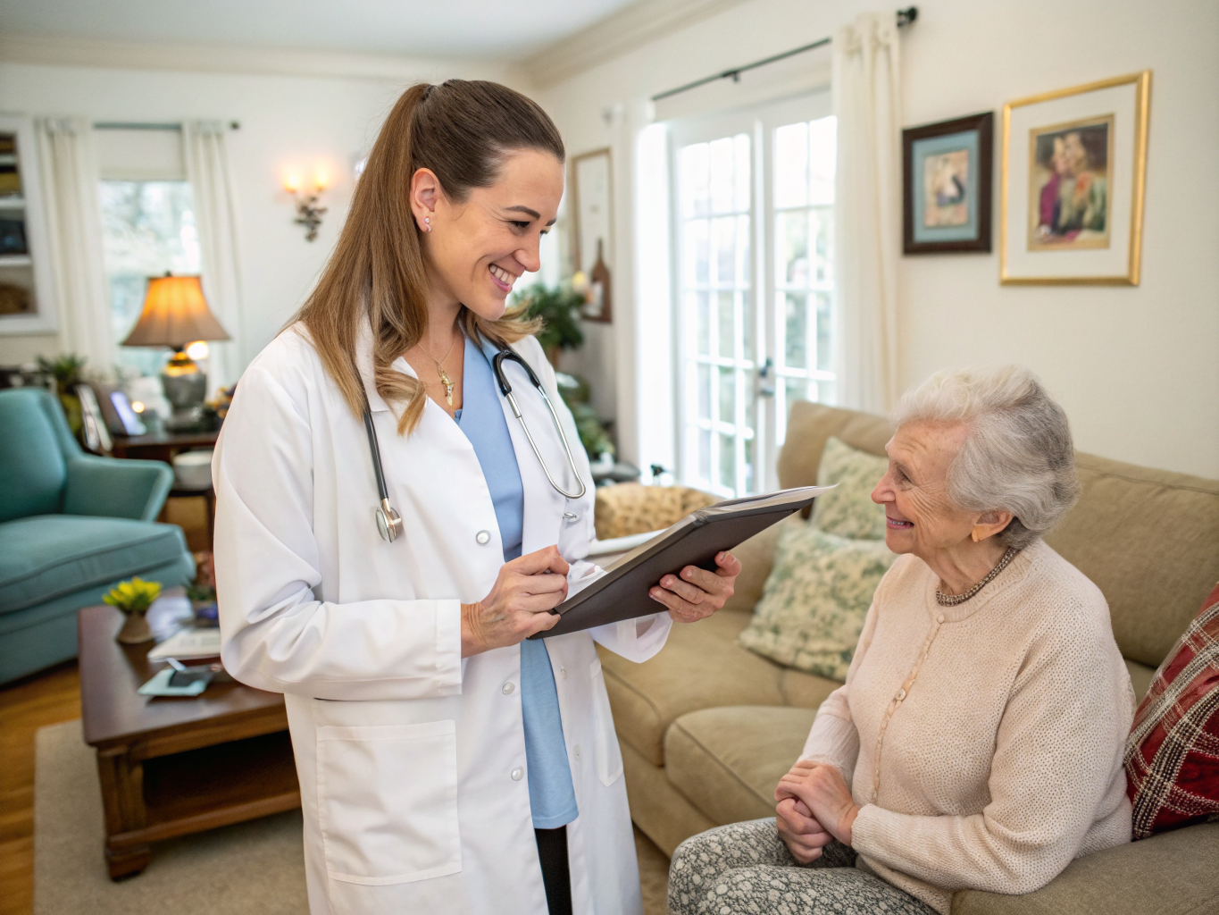 RN supervision of live-in aide near Hackensack University Medical Center NJ — home care plan review