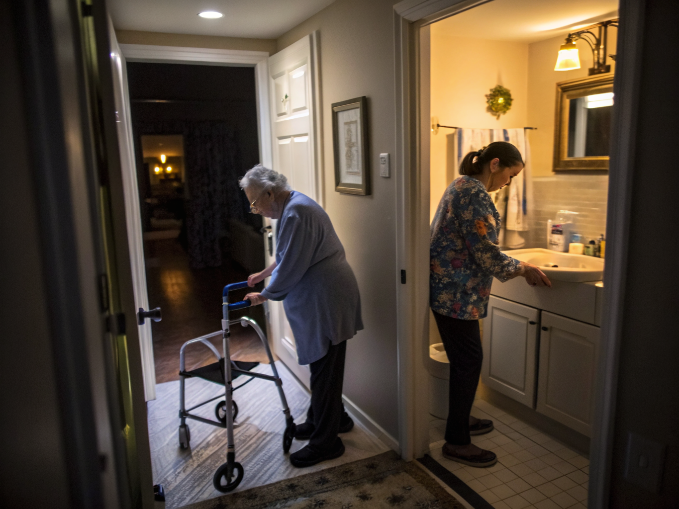 Overnight caregiver near Hackensack Meridian Health NJ — safe nighttime bathroom assist